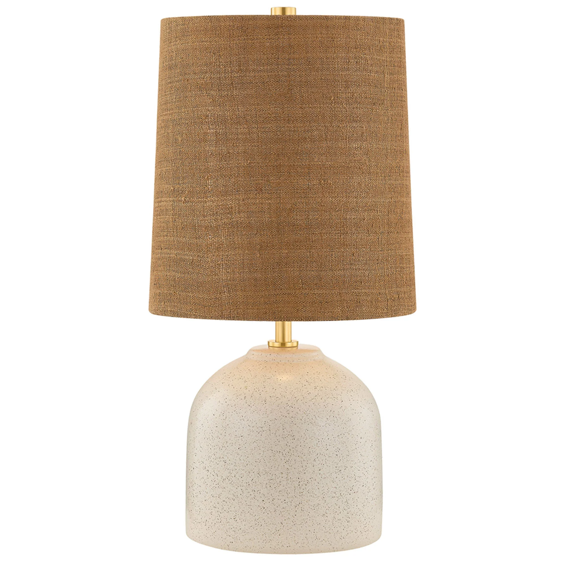 Gladys Table Lamp, Aged Brass/ Ceramic Vanilla Bean