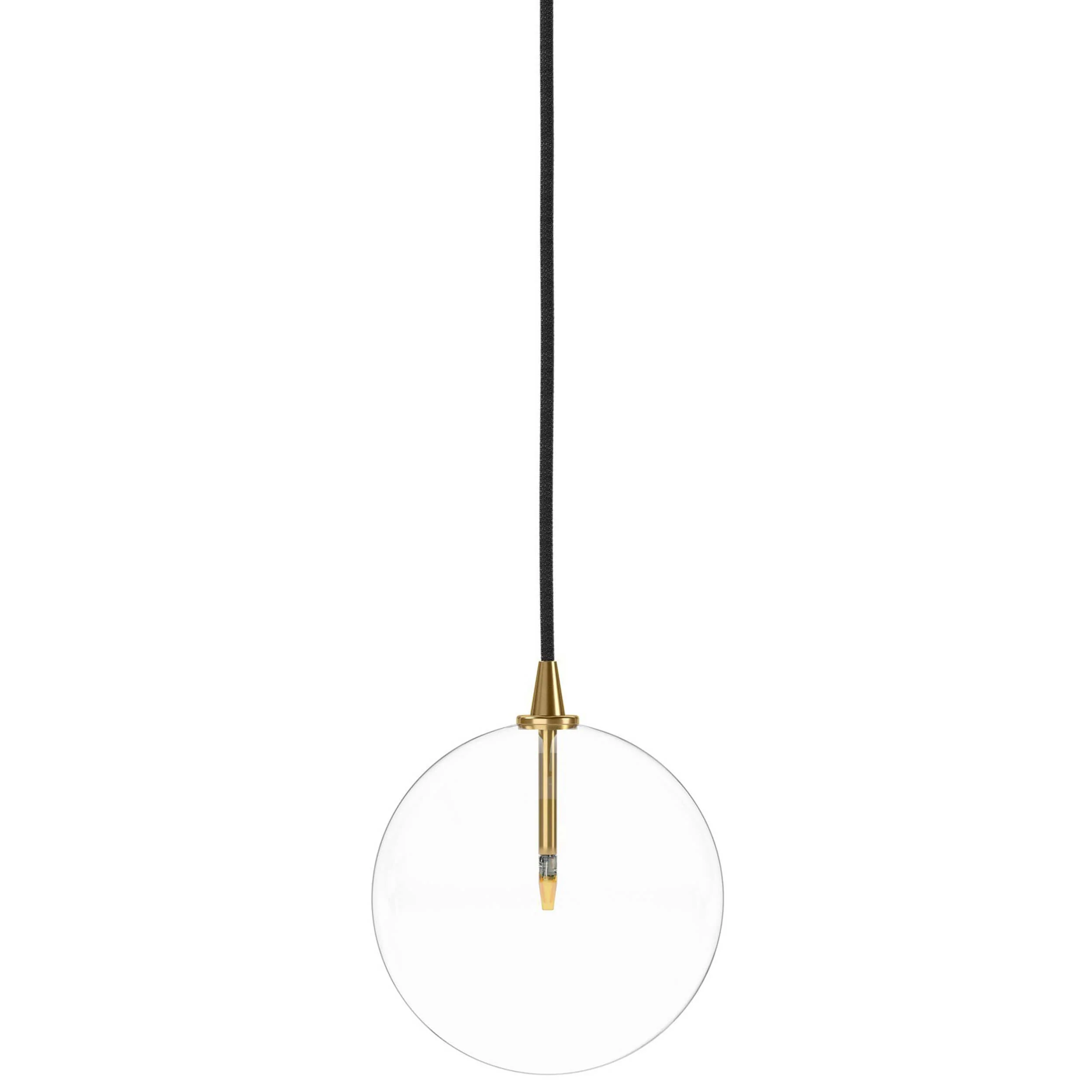 Glass Globe Pendant, Burnished Brass by Four Hands