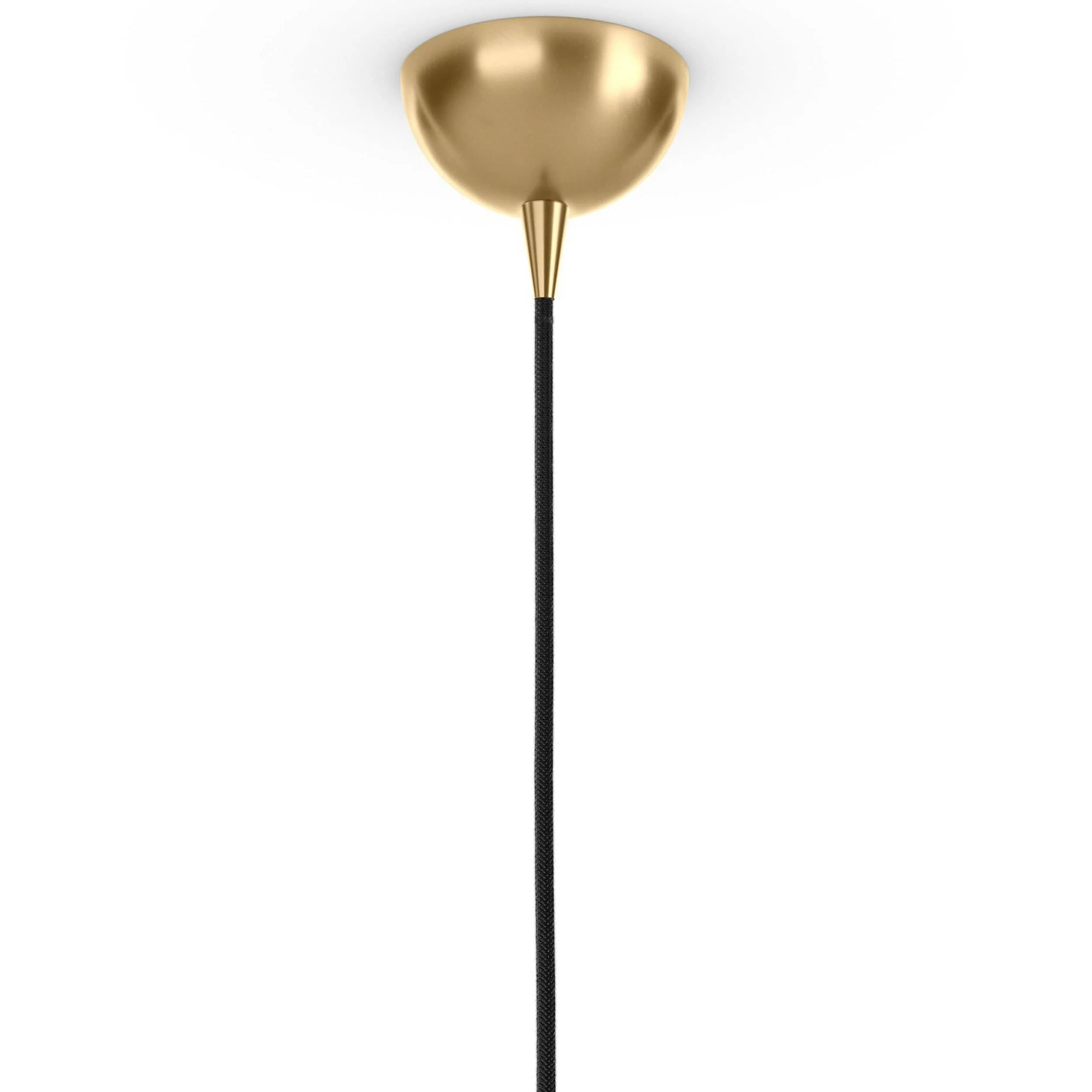 Glass Globe Pendant, Burnished Brass/Organic Glass - Image 11