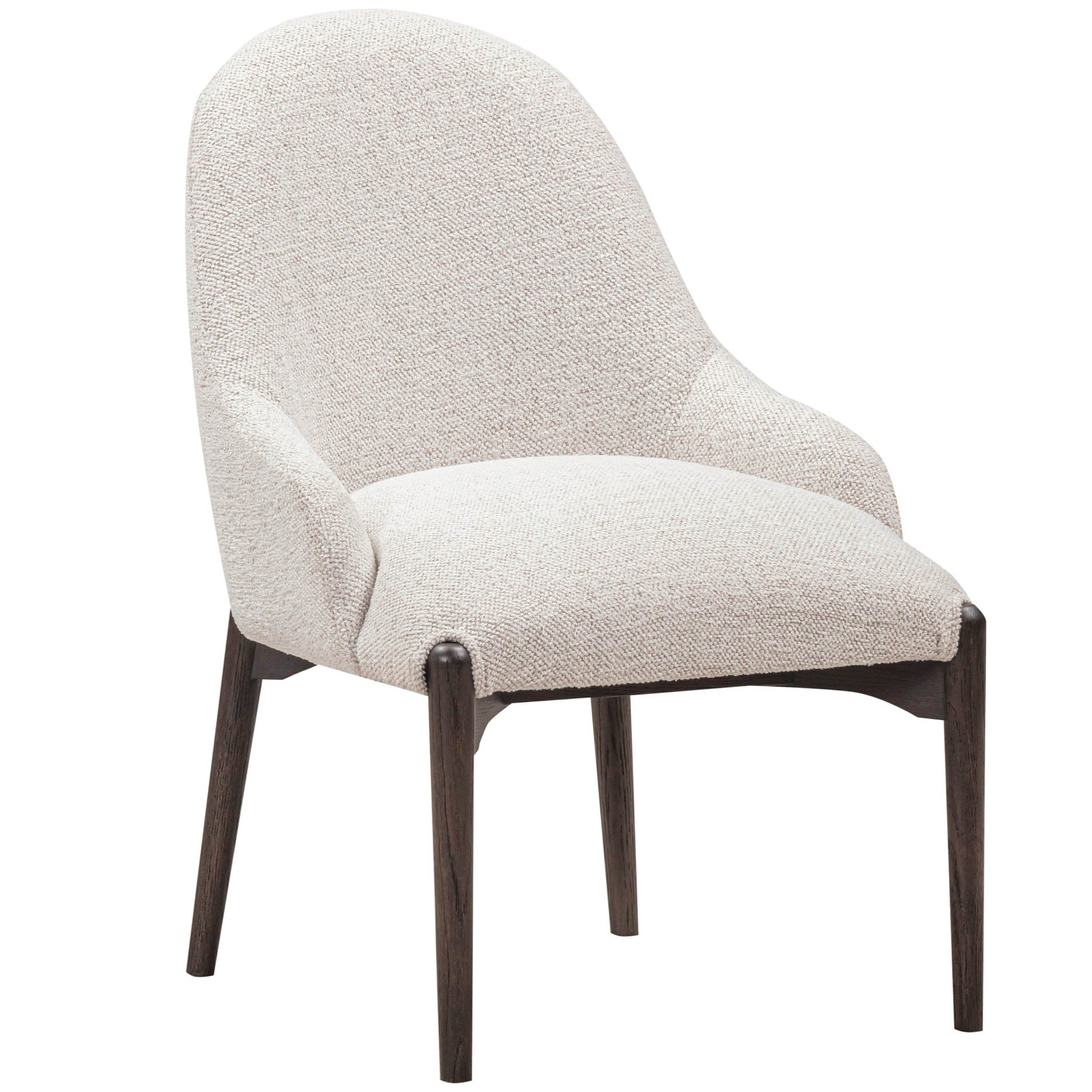 Glendale Chenille Dining Chair, White