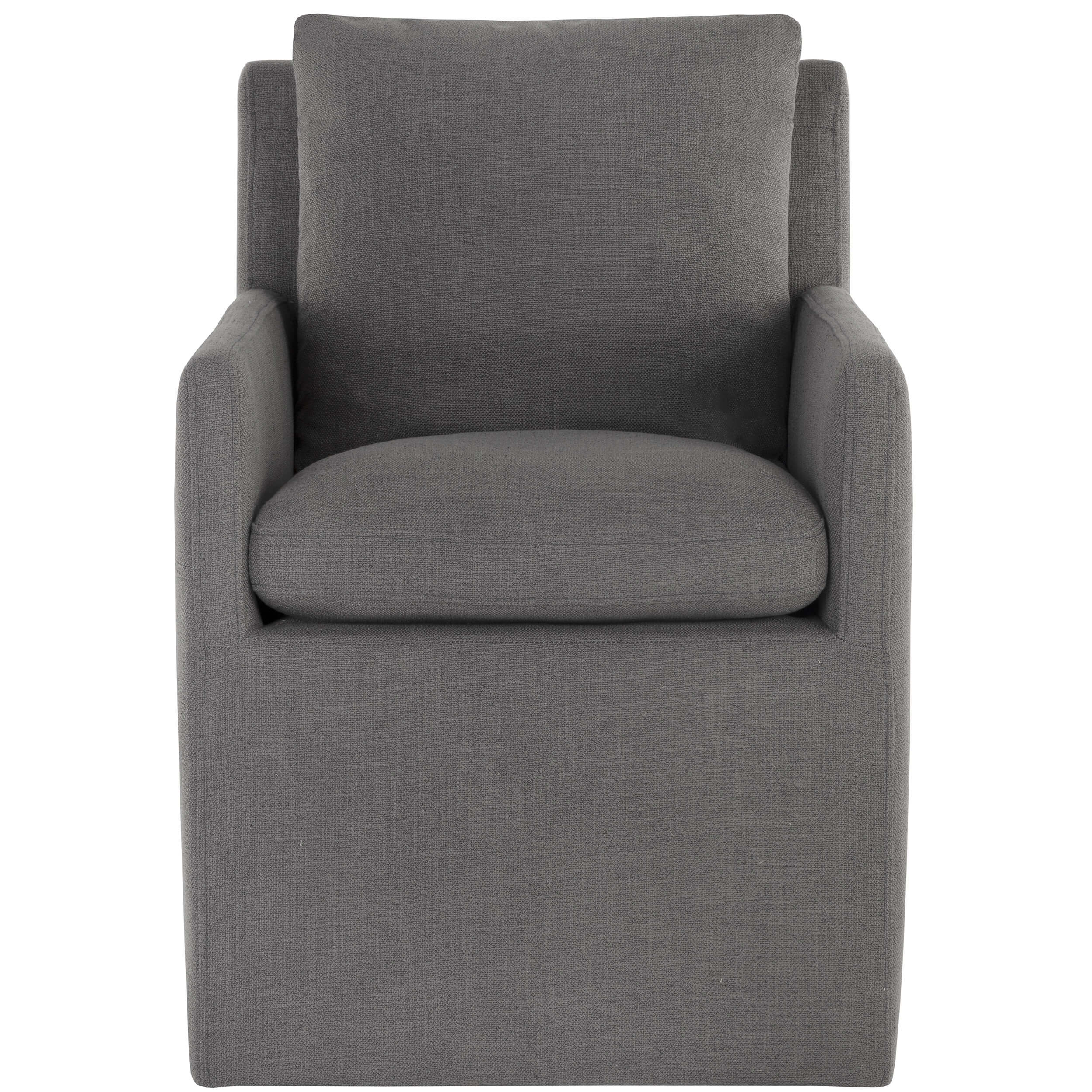 Glenrose Wheeled Dining Armchair, Effie Smoke, Set of 2 - Image 2