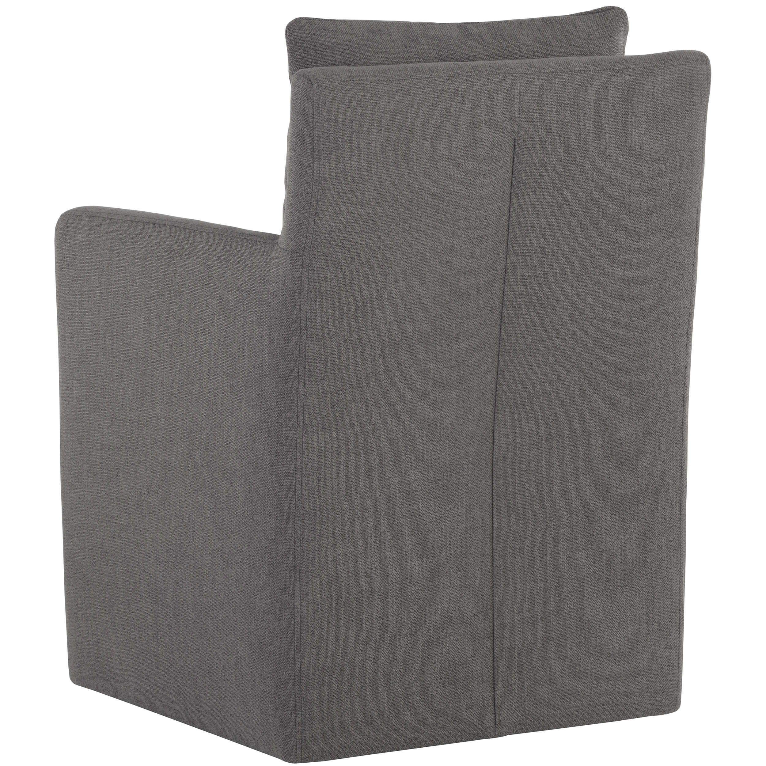 Glenrose Wheeled Dining Armchair, Effie Smoke, Set of 2 - Image 4