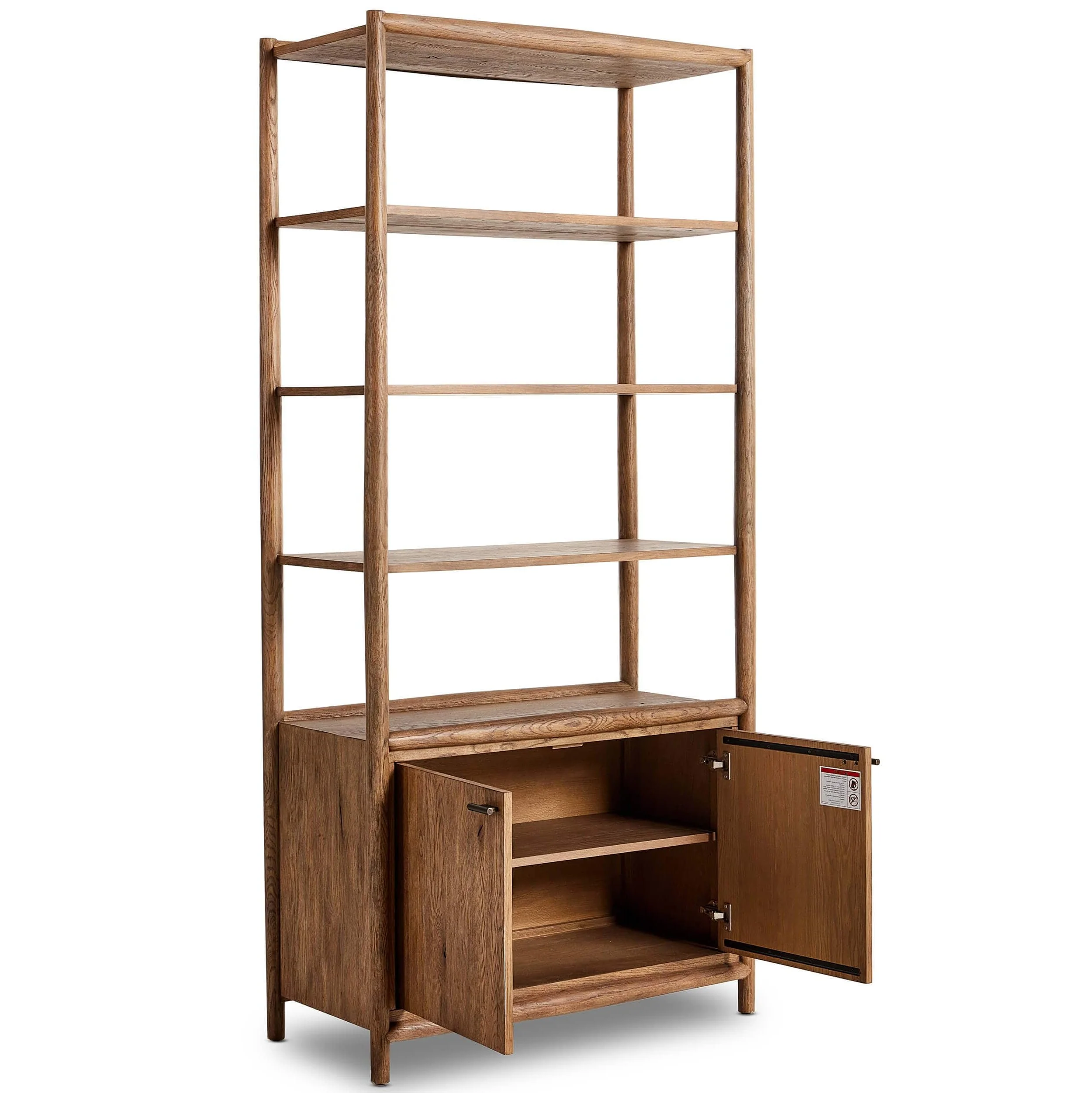 Glenview Bookcase, Weathered Oak by Four Hands - Image 4