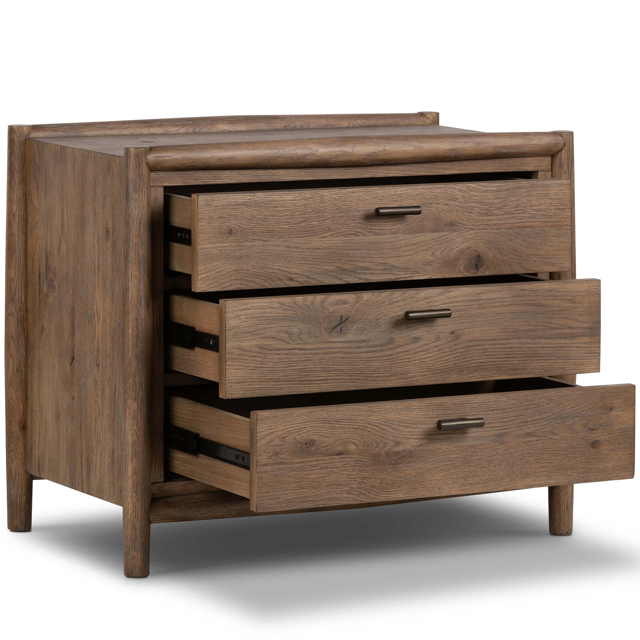 Glenview Nightstand, Weathered Oak by Four Hands - Image 4