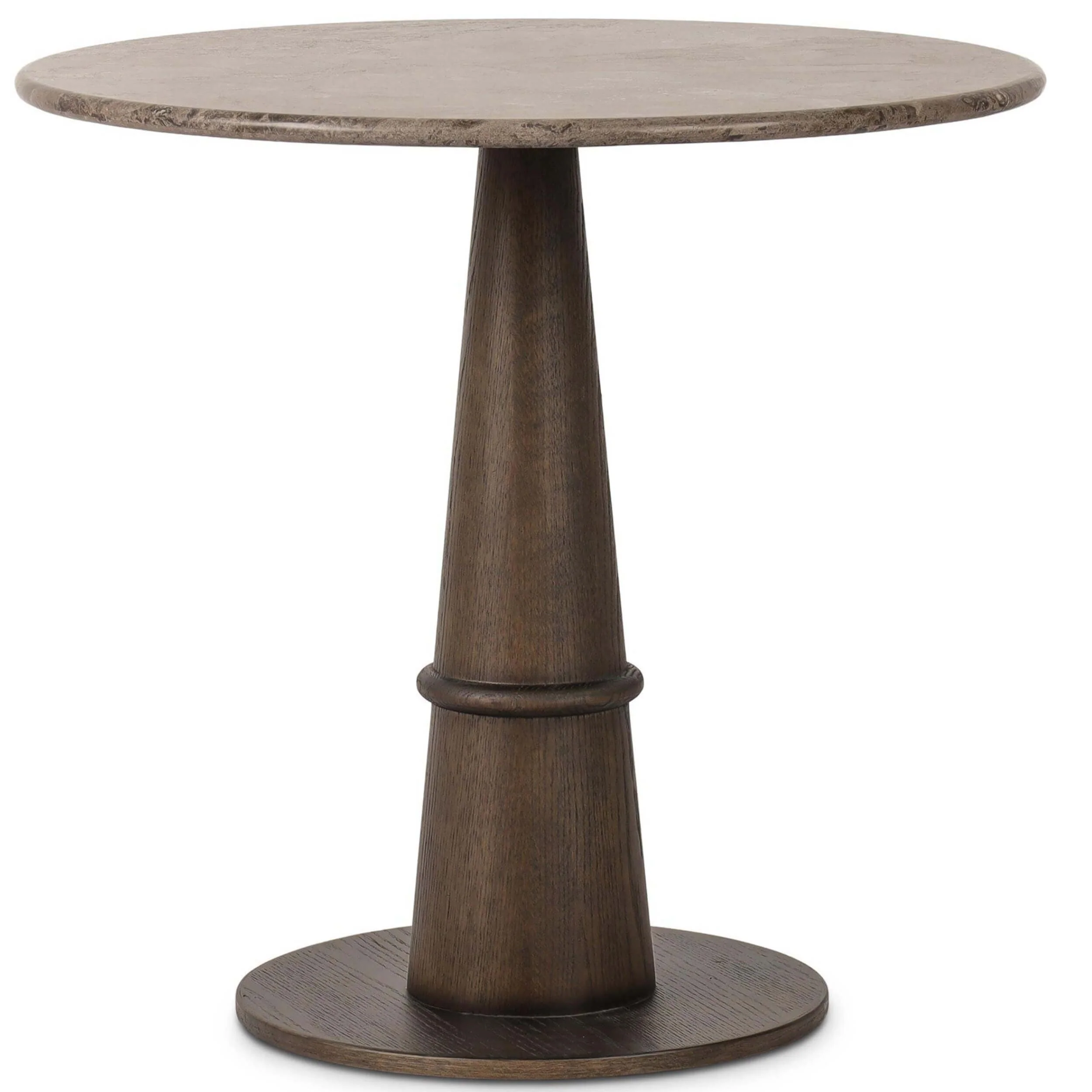 Goetz Bistro Table, Warm Grey Marble by Four Hands
