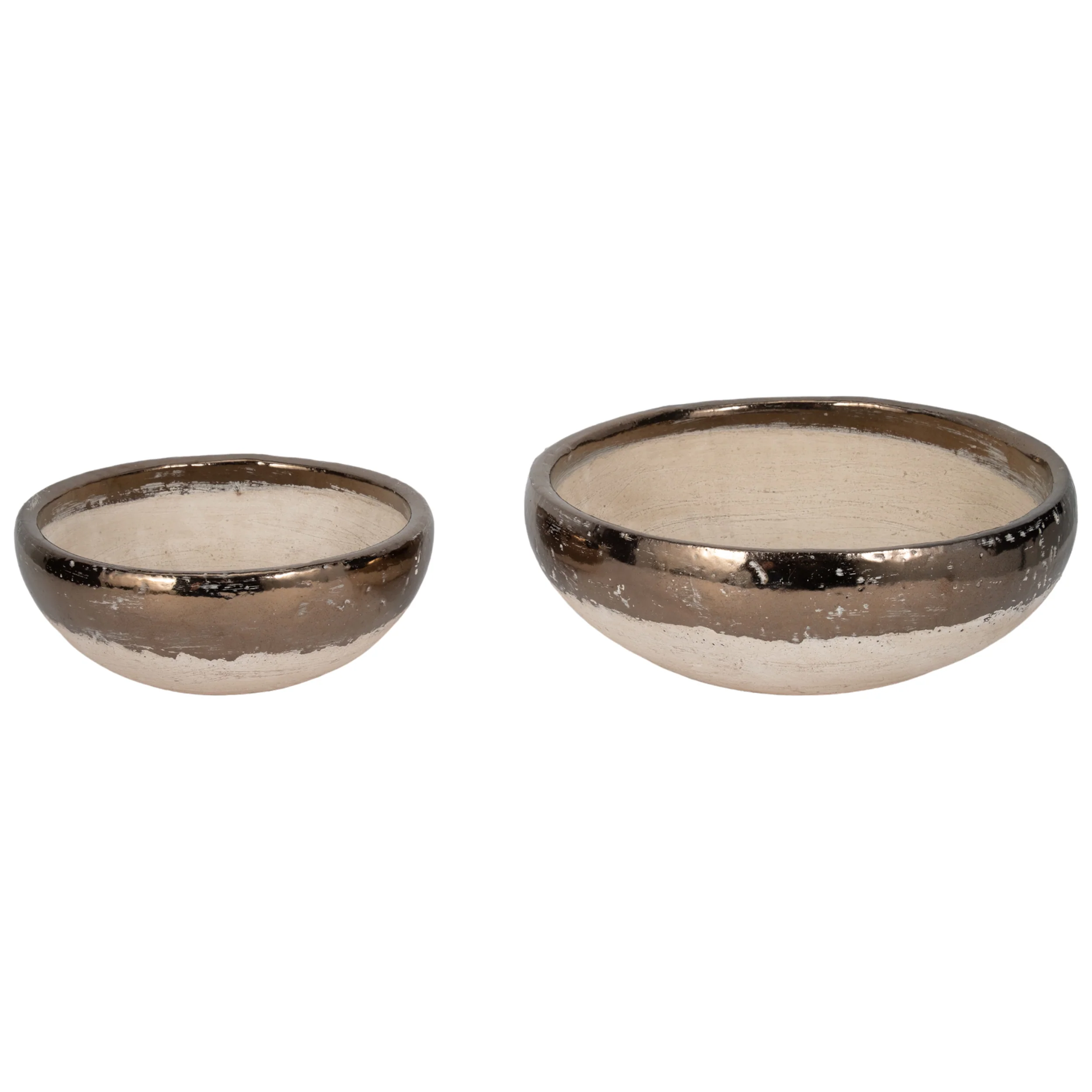 Gold Rim Bowls, Set of 2 - Image 2