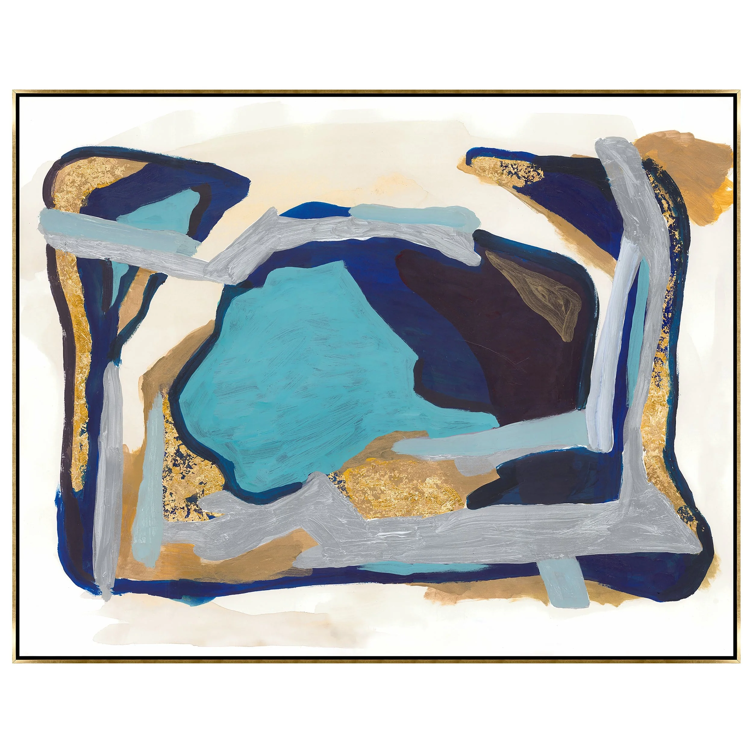 Golden Island III Framed
