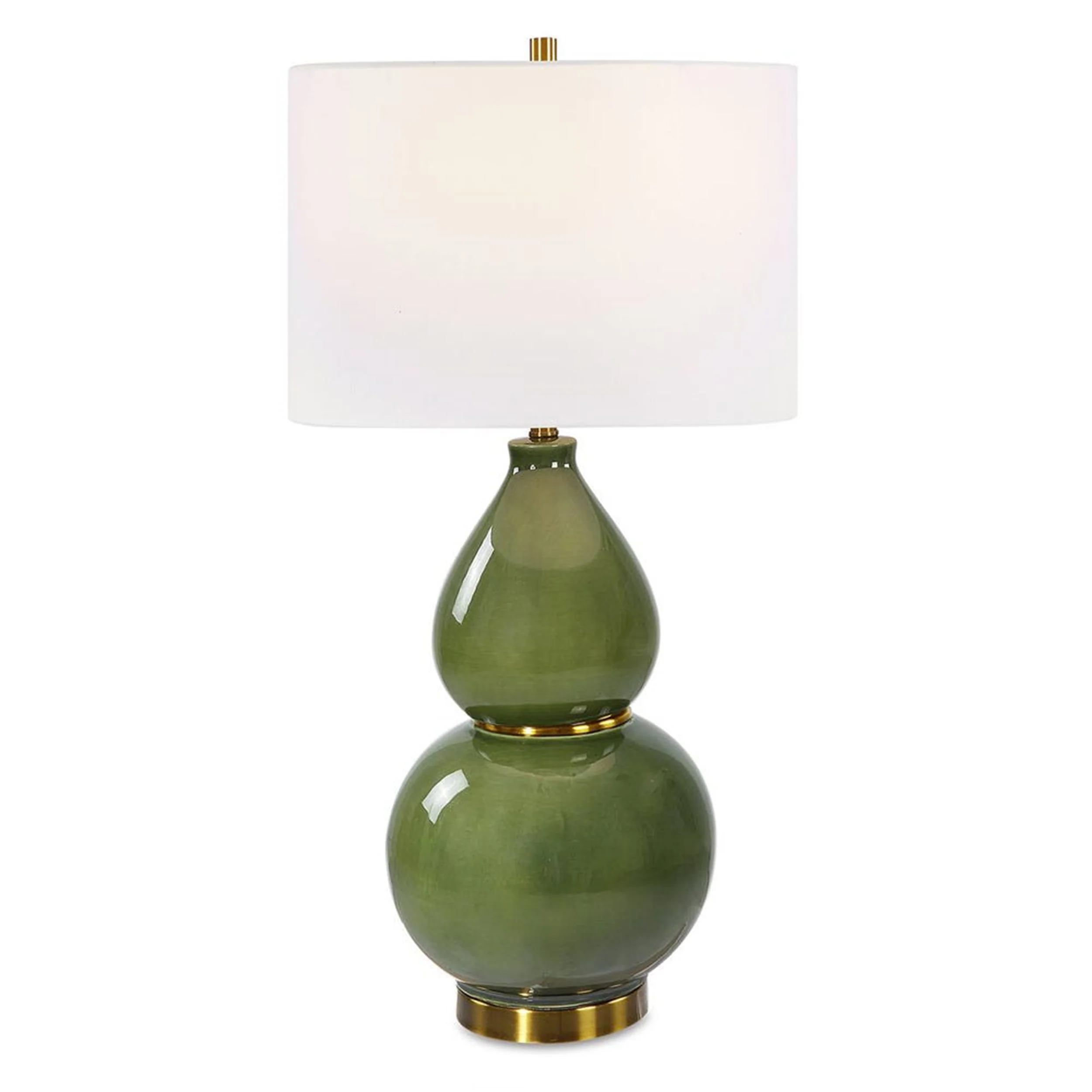Gourd Table Lamp, Green - Image 2