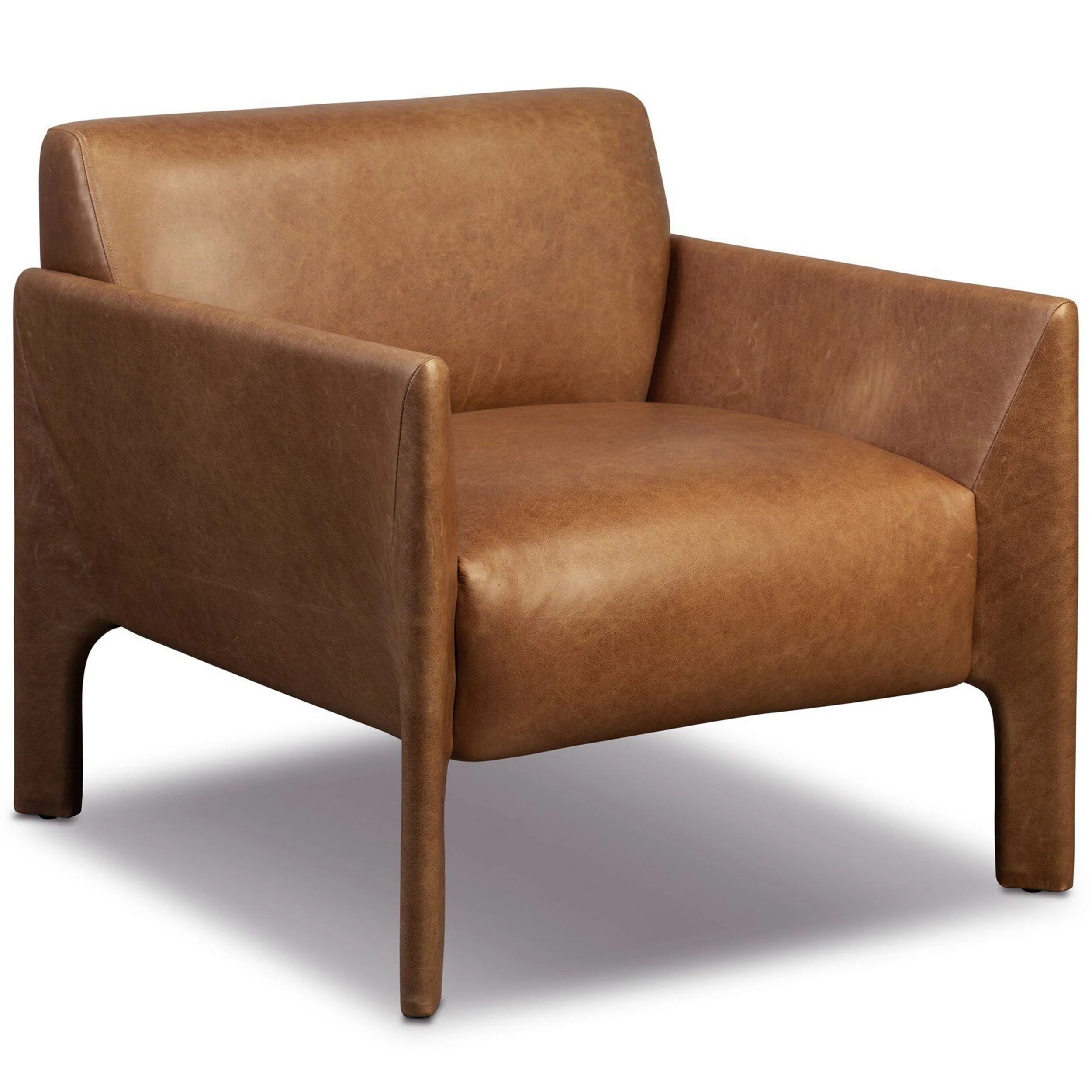 Graford Leather Chair, Chaps Saddle by Four Hands