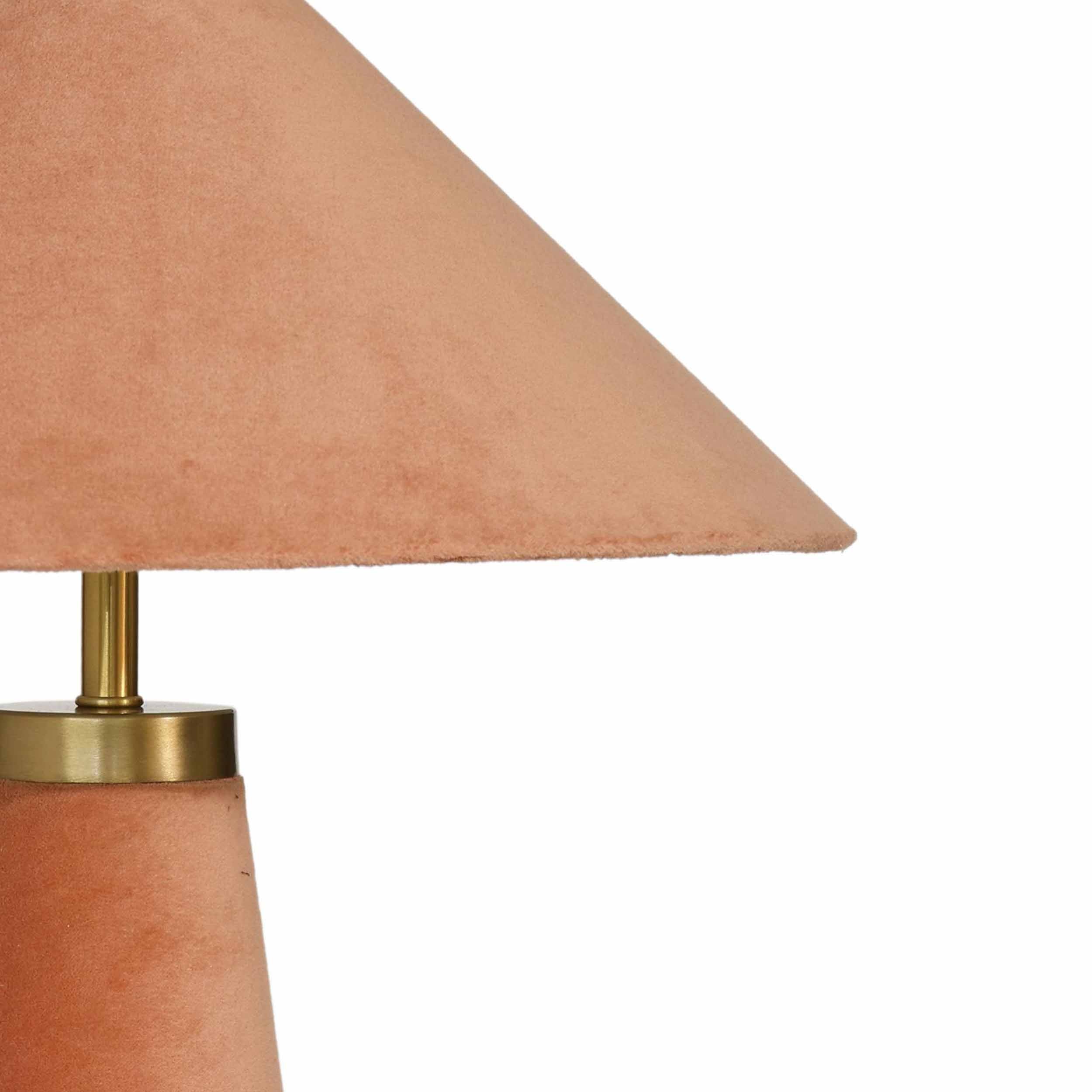 Graham Velvet Table Lamp, Terracotta - Image 4