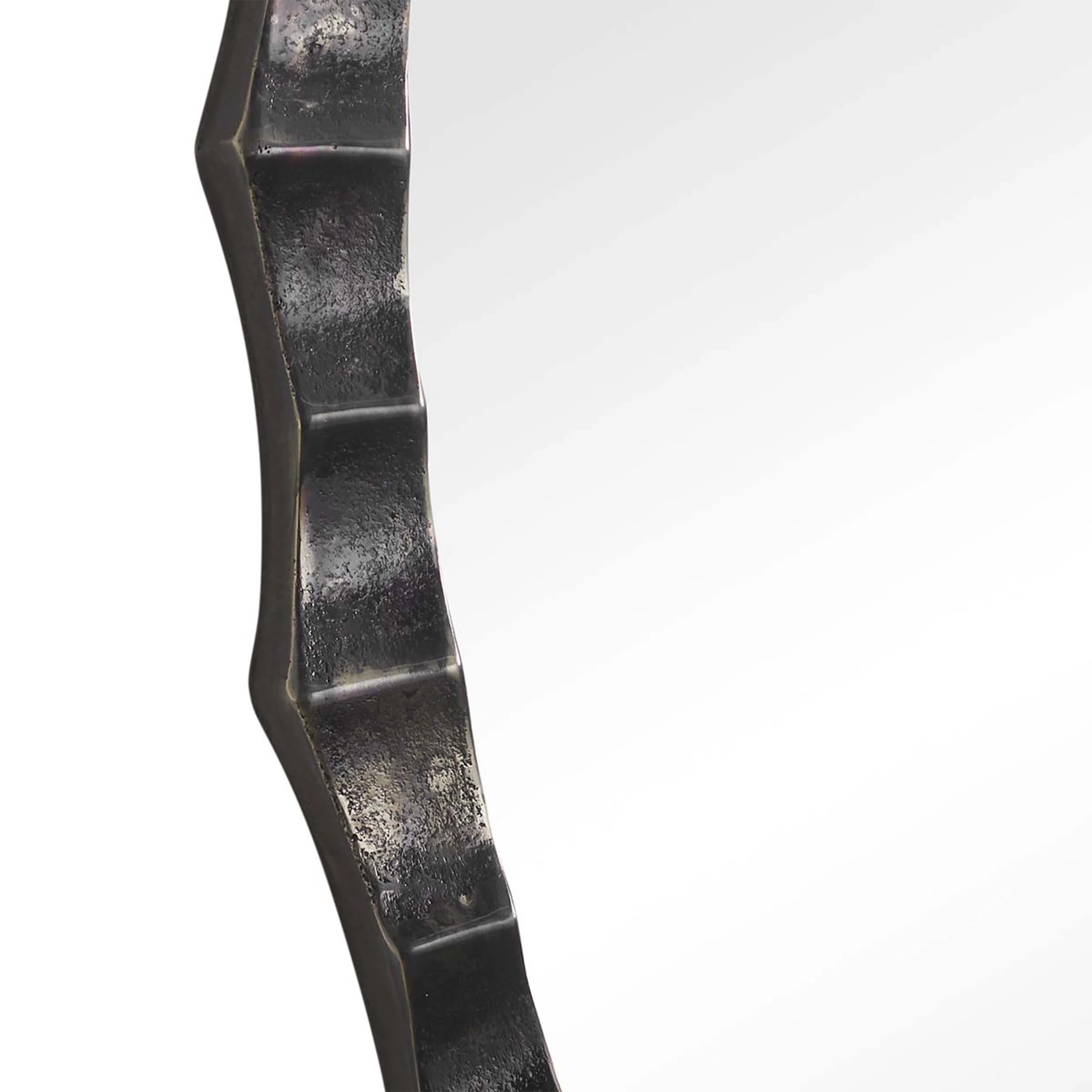 Grander Round Mirror, Charcoal - Image 3