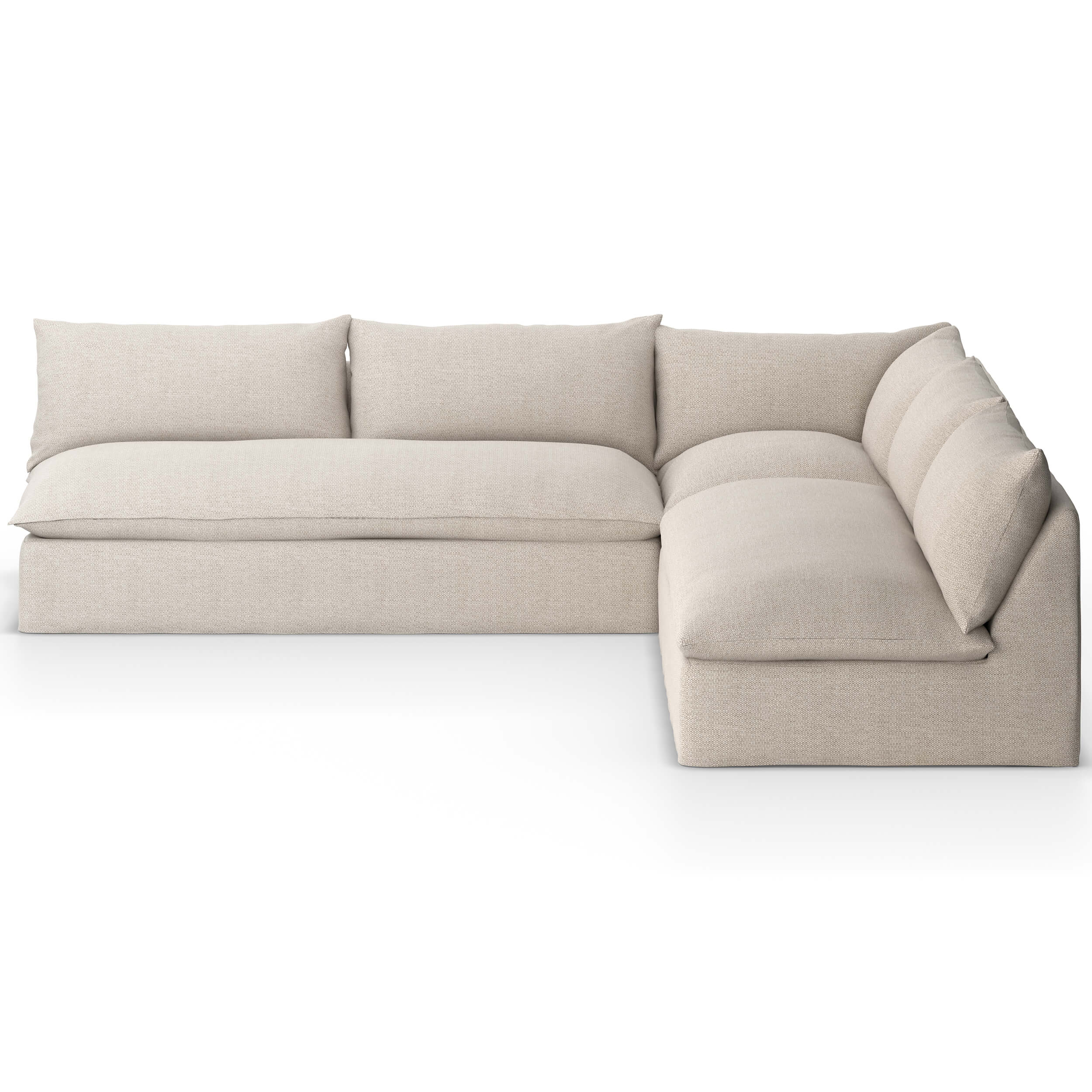 Grant Outdoor 3 Piece Sectional, Faye Sand by Four Hands - Image 3