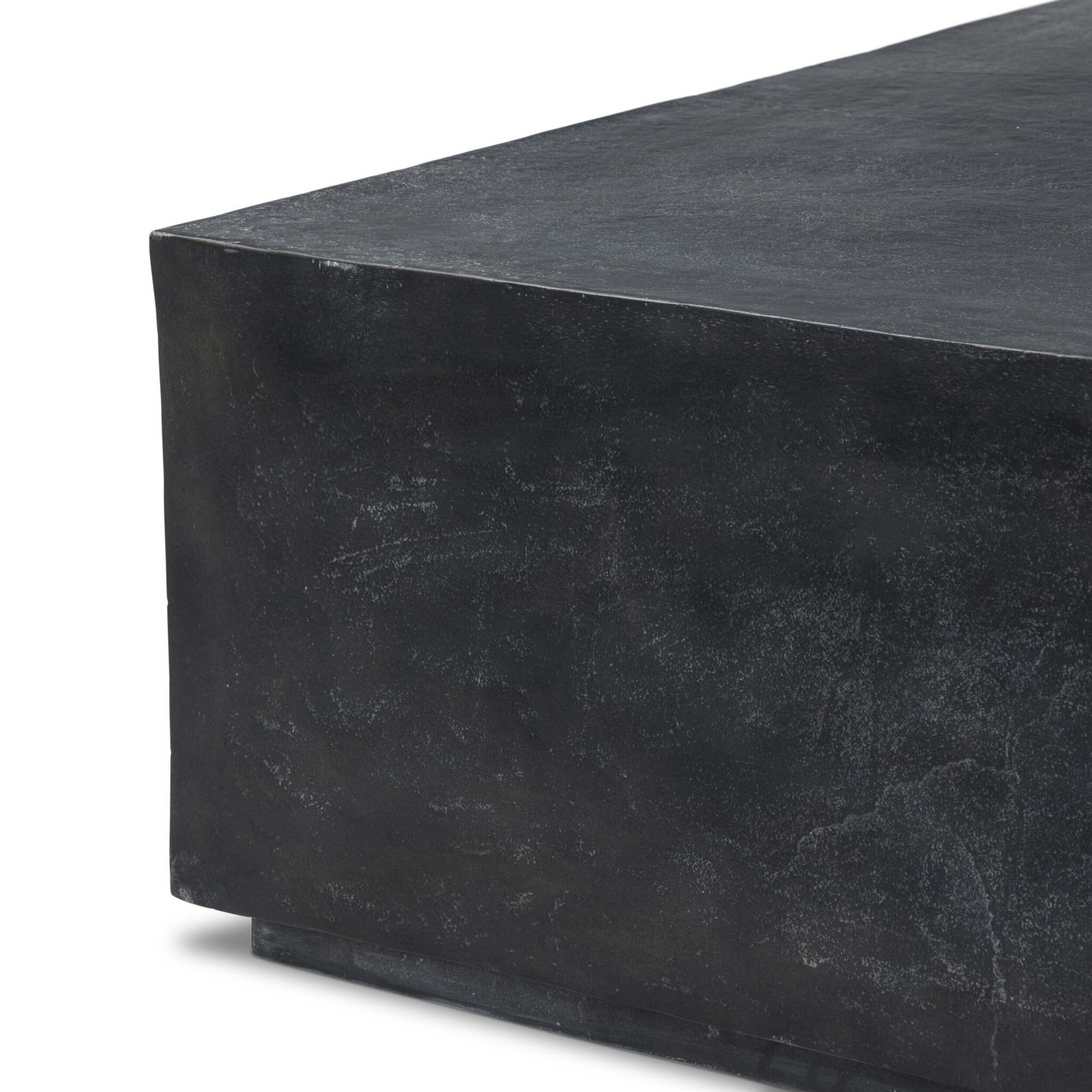 Graso Outdoor Square Coffee Table, Aged Grey by Four Hands - Image 3