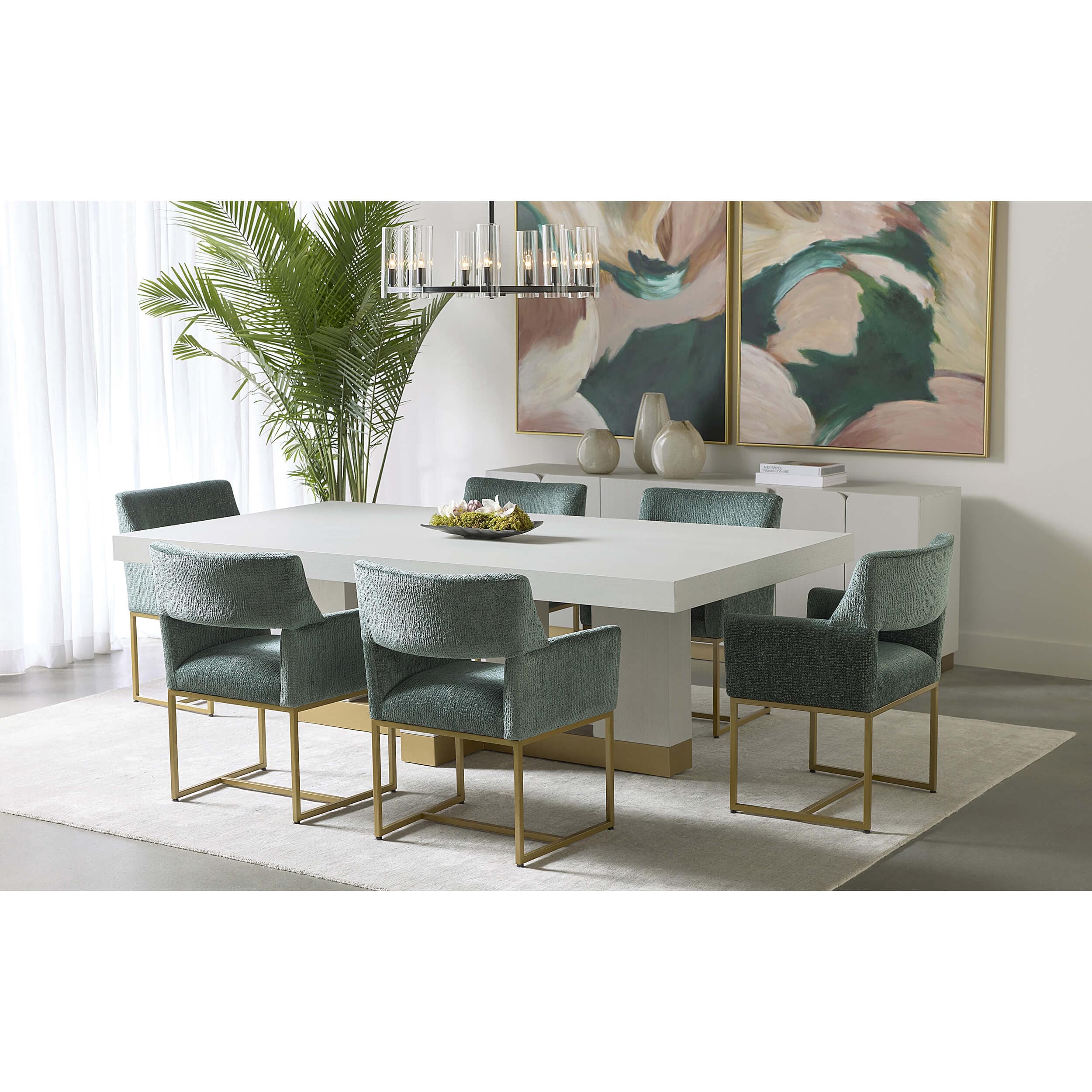 Greco Arm Chair, Aura Teal - Image 9