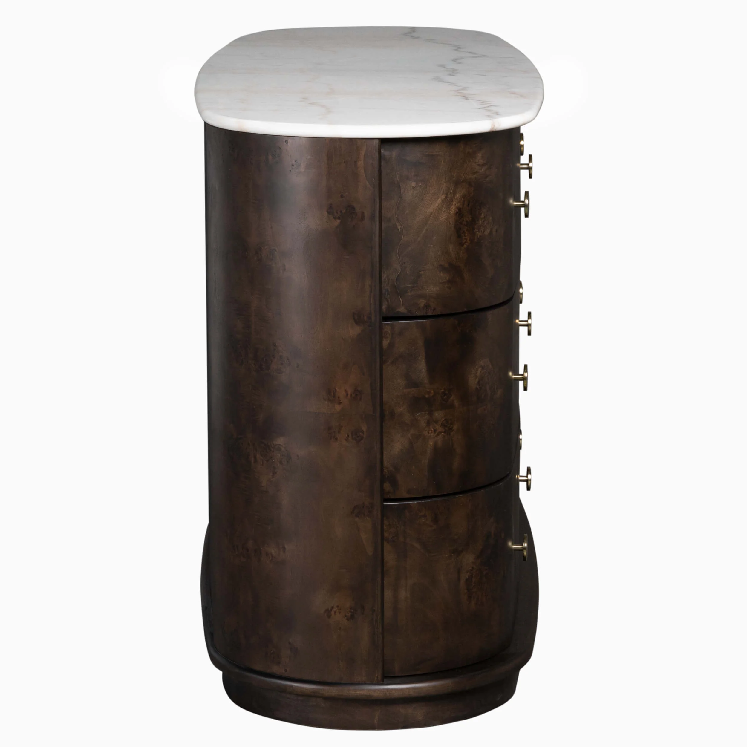 Greer 6 Drawer Dresser, Chocolate Burl - Image 4