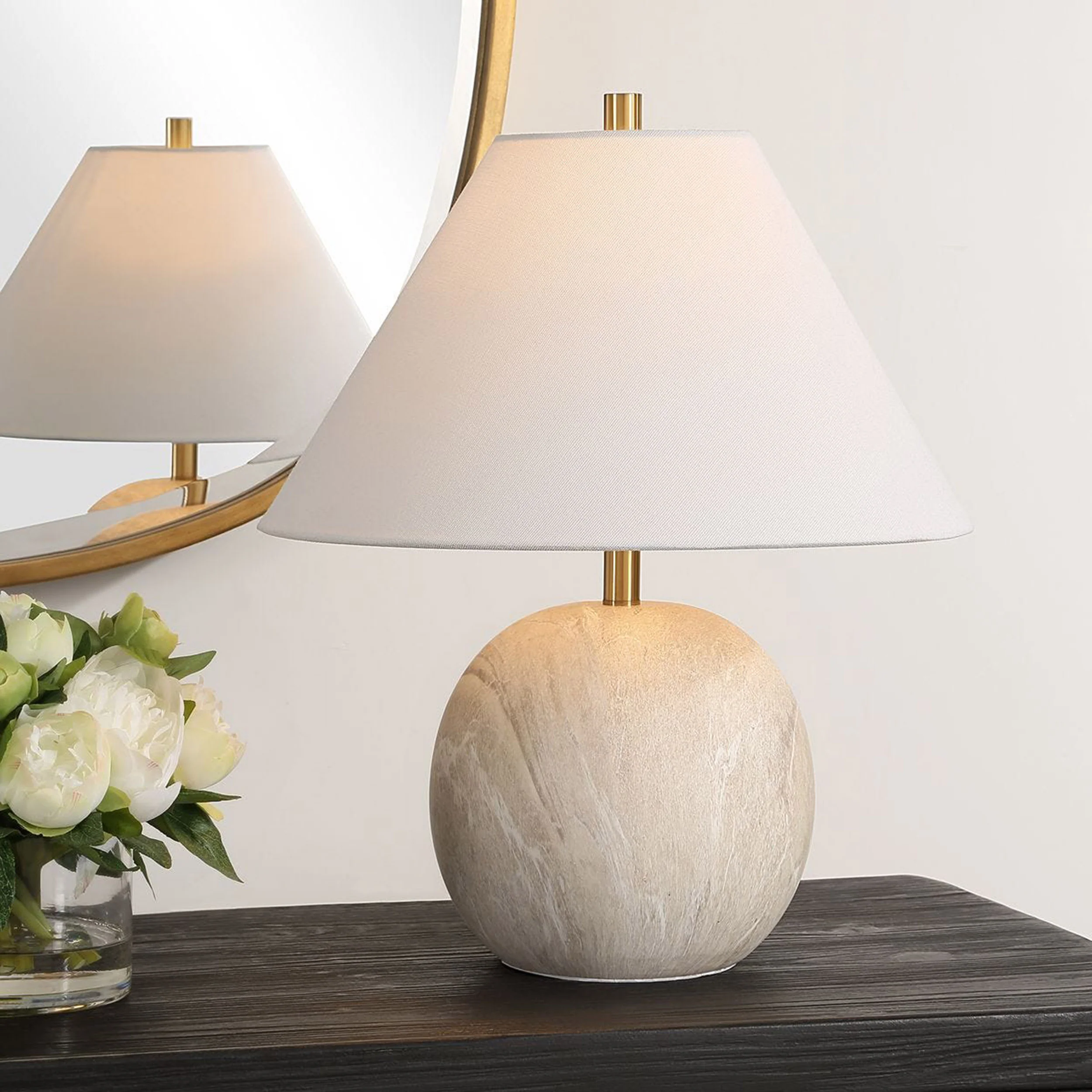 Greer Table Lamp, White - Image 4