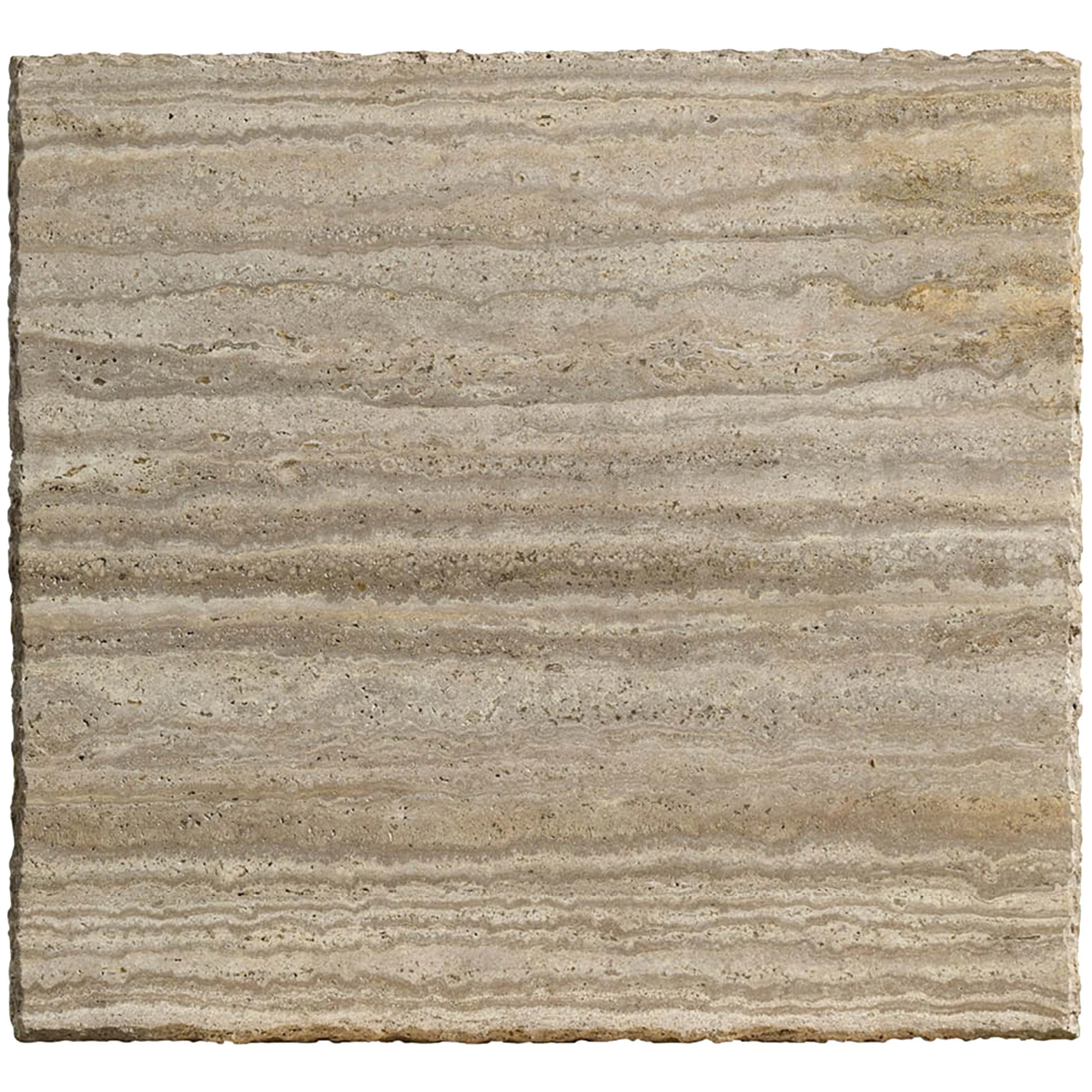 Griffith Park End Table, Gray Travertine - Image 3