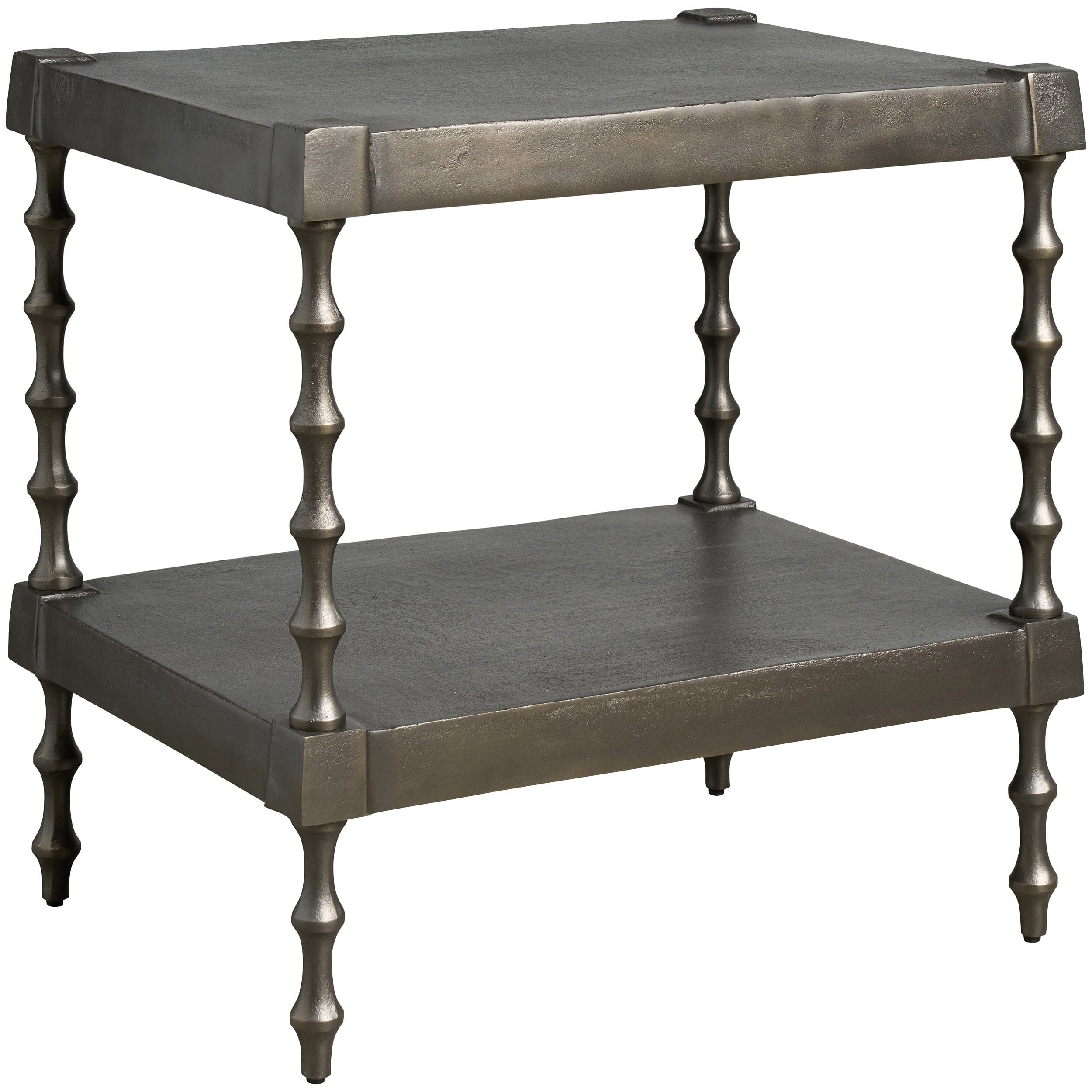 Griffith Park Side Table, Graphite Brass