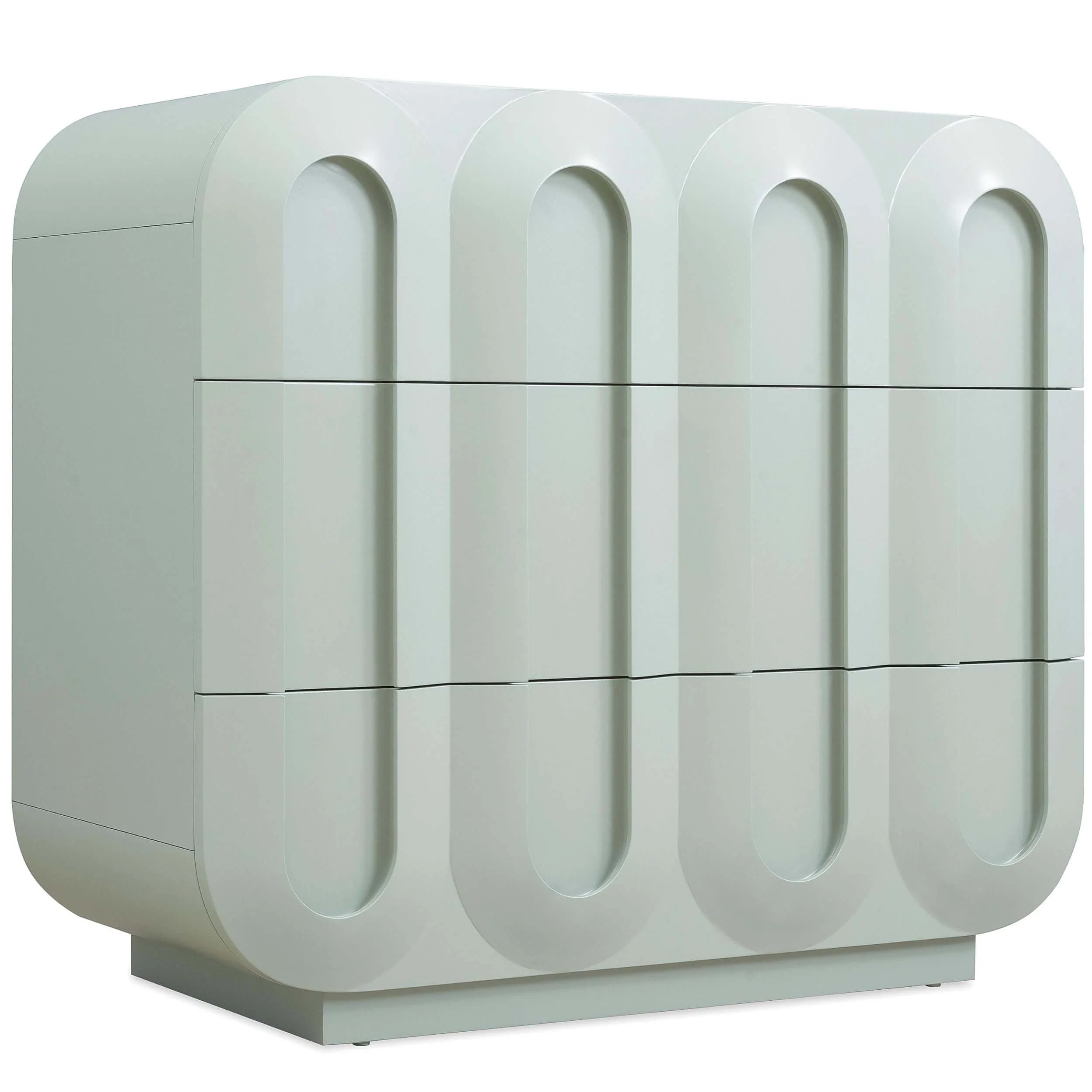 Groove 3 Drawer Chest, Seafoam