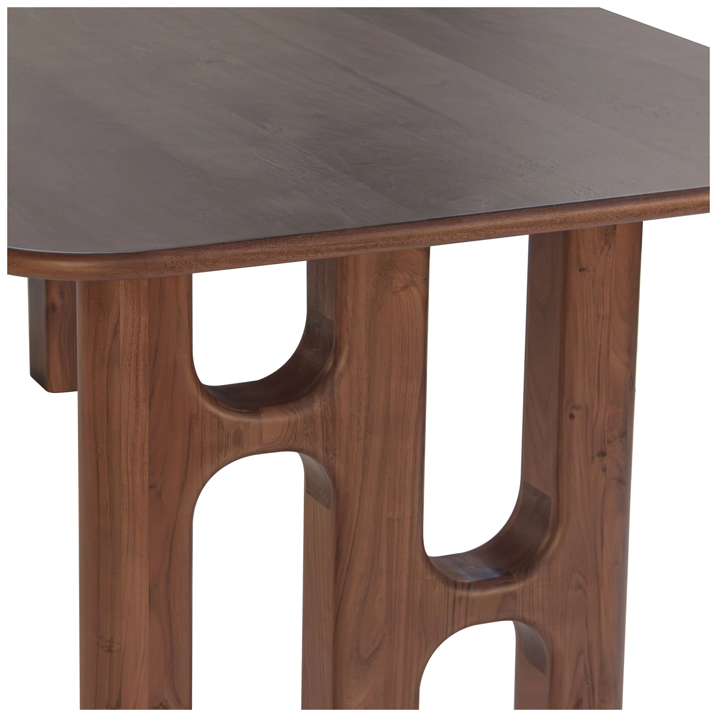 Grotto Dining Table, Light Walnut - Image 4