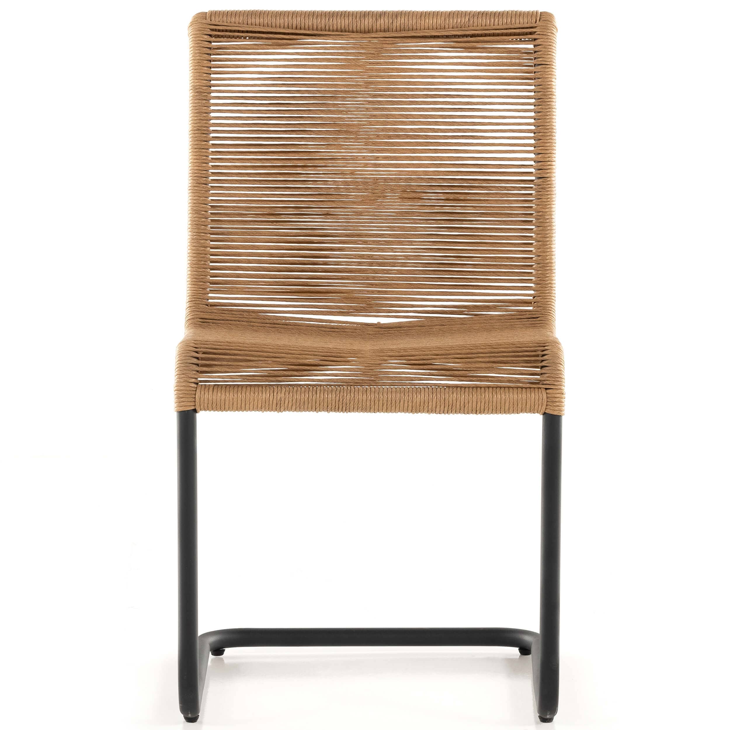 Grover Outdoor Dining Chair, Vintage Natural, Set of 2 by Four Hands - Image 2