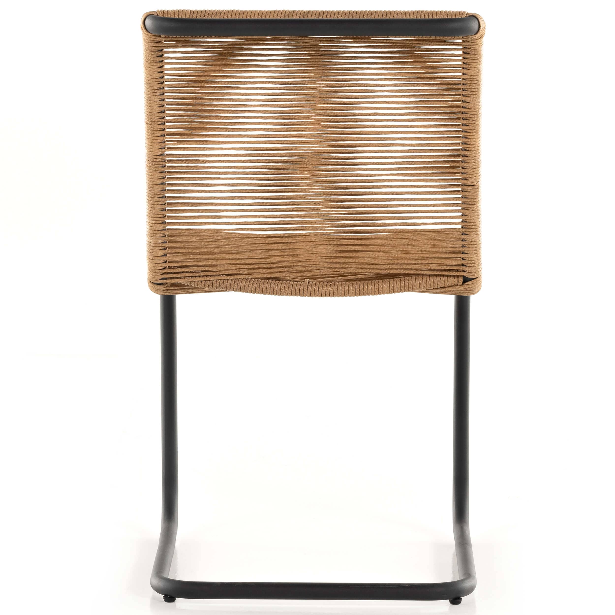 Grover Outdoor Dining Chair, Vintage Natural, Set of 2 by Four Hands - Image 4