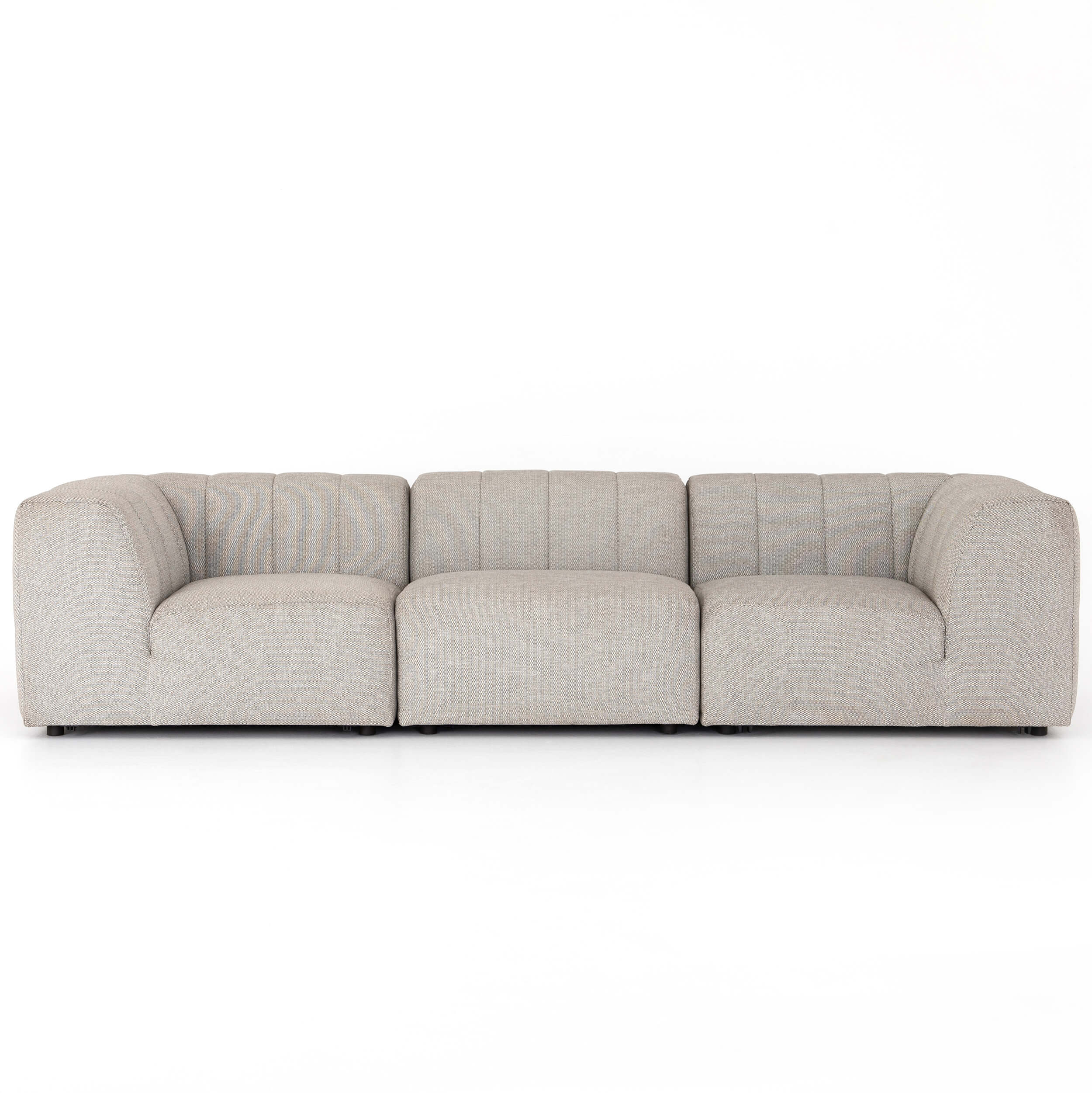 Gwen Outdoor 3-Piece Sectional, Faye Ash by Four Hands