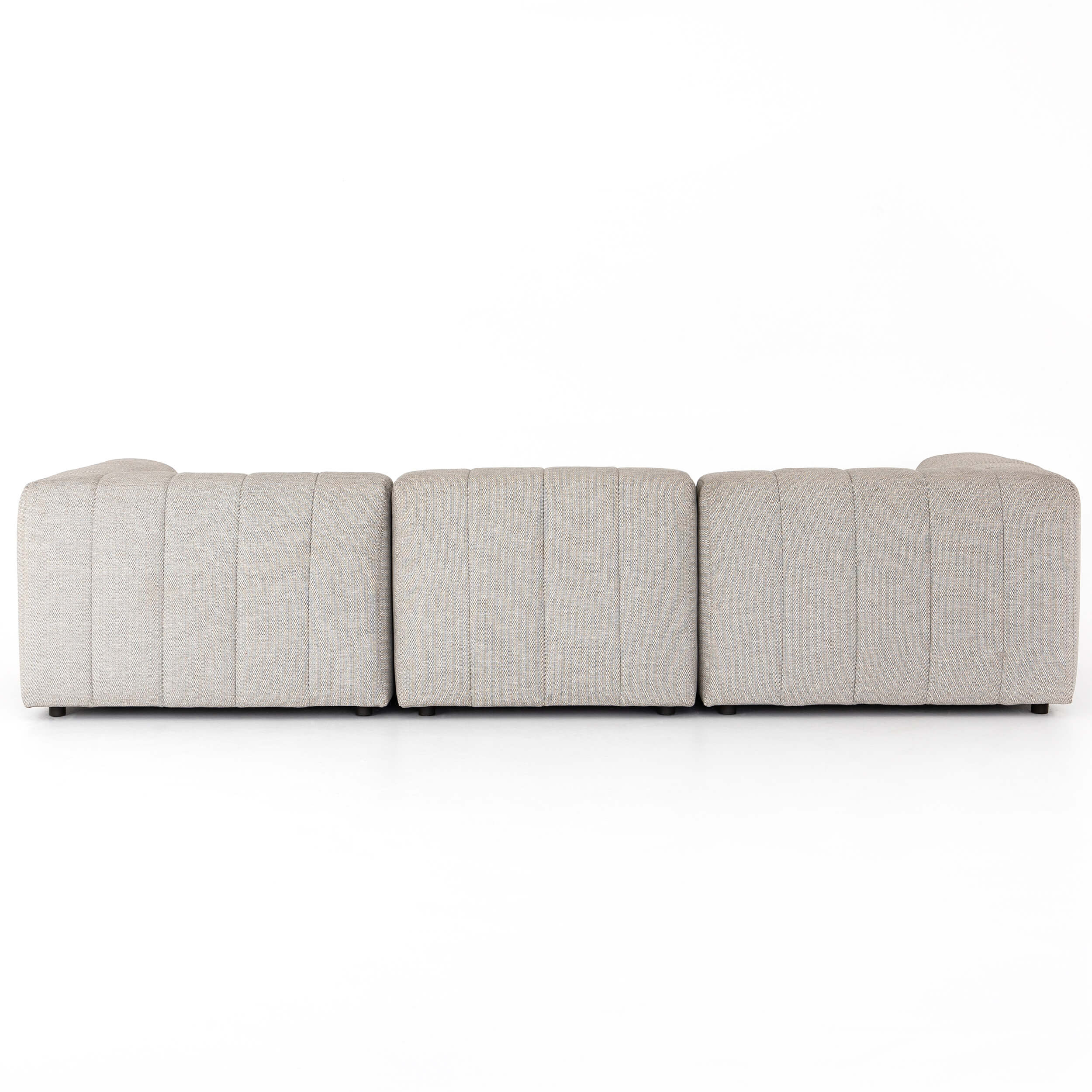 Gwen Outdoor 3-Piece Sectional, Faye Ash by Four Hands - Image 4