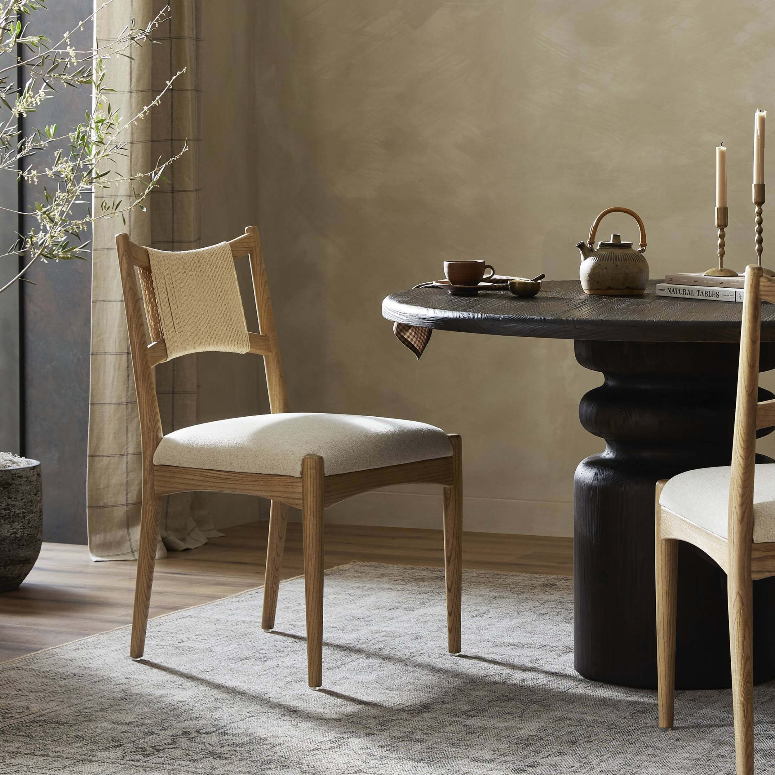 Haddon Dining Chair, Light Natural, Set of 2 by Four Hands - Image 6