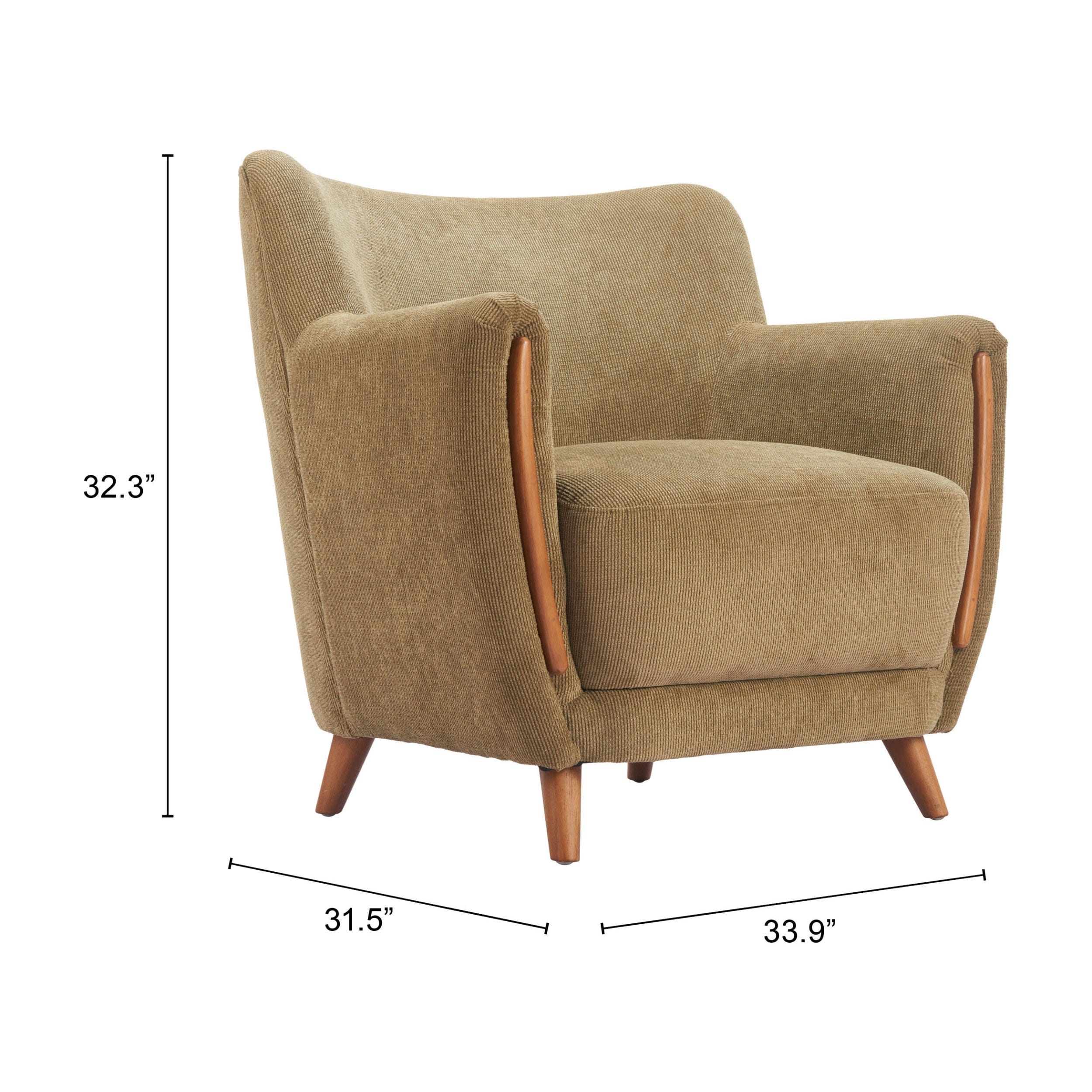 Hako Chair, Olive Green - Image 2