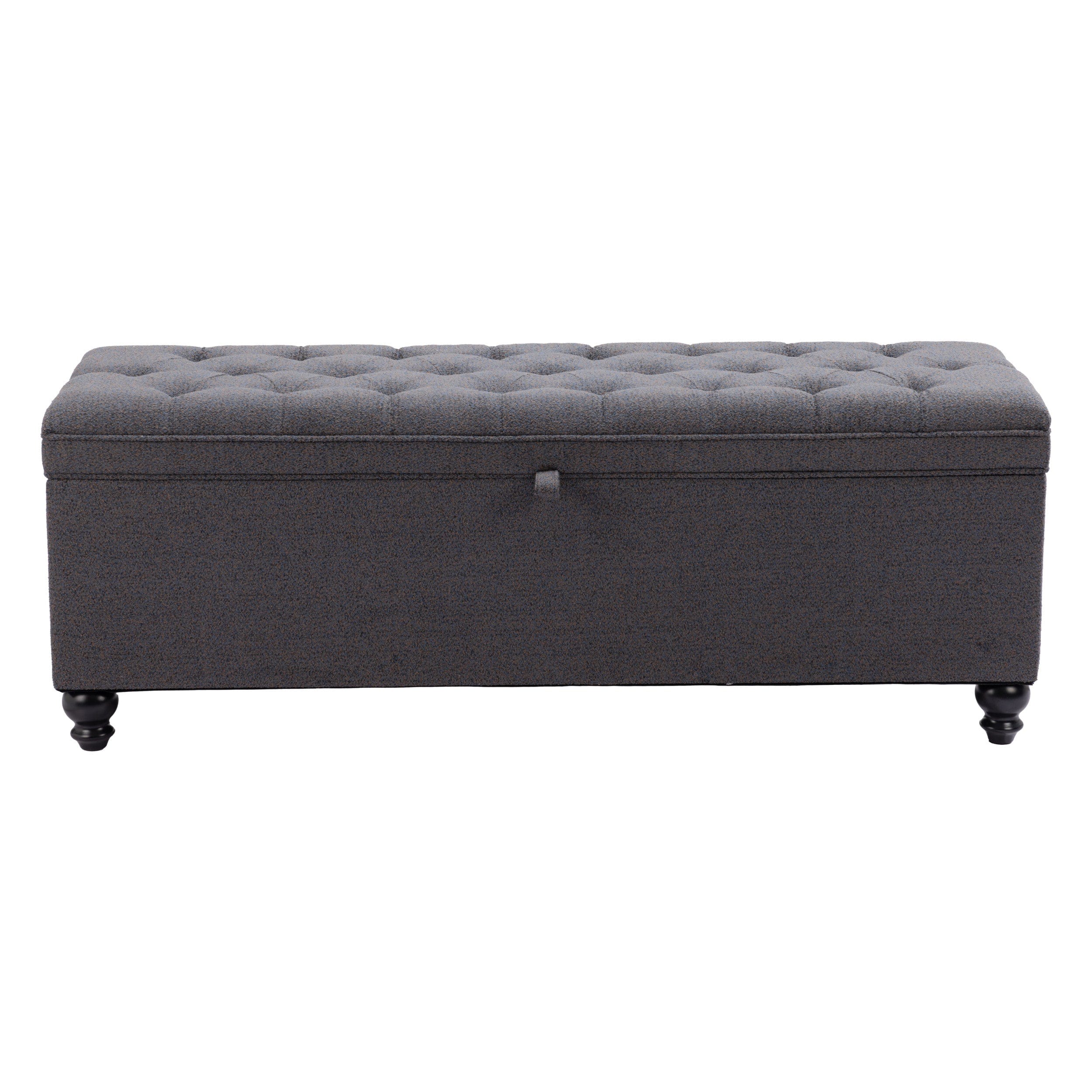 Halifax Storage Bench, Gravel Gray - Image 2