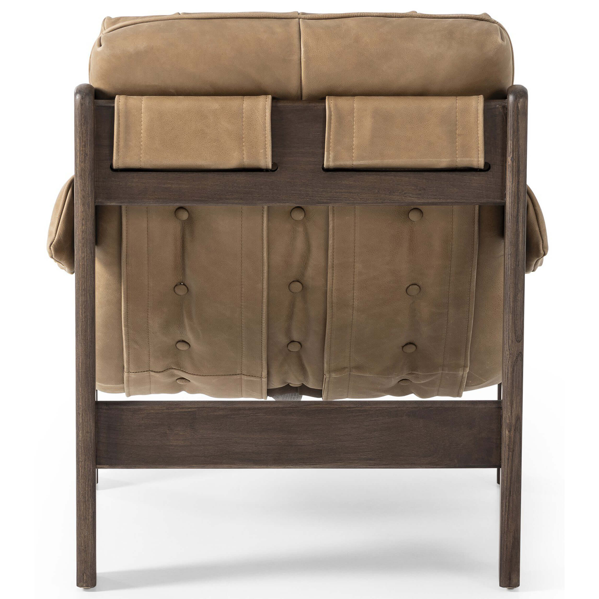 Halston Leather Chair, Palermo Drift by Four Hands - Image 4