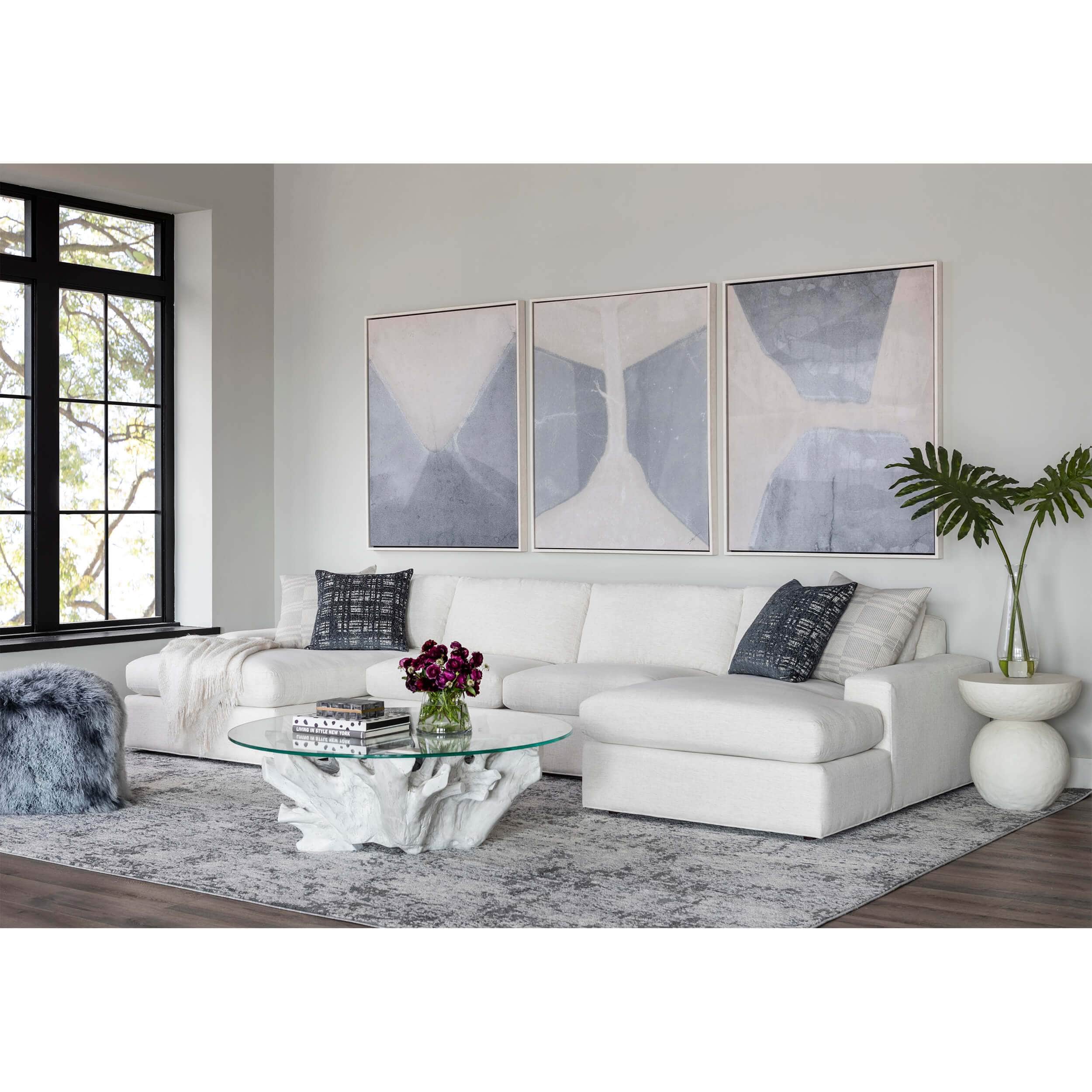 Halston Sectional, Nomad Snow - Image 5