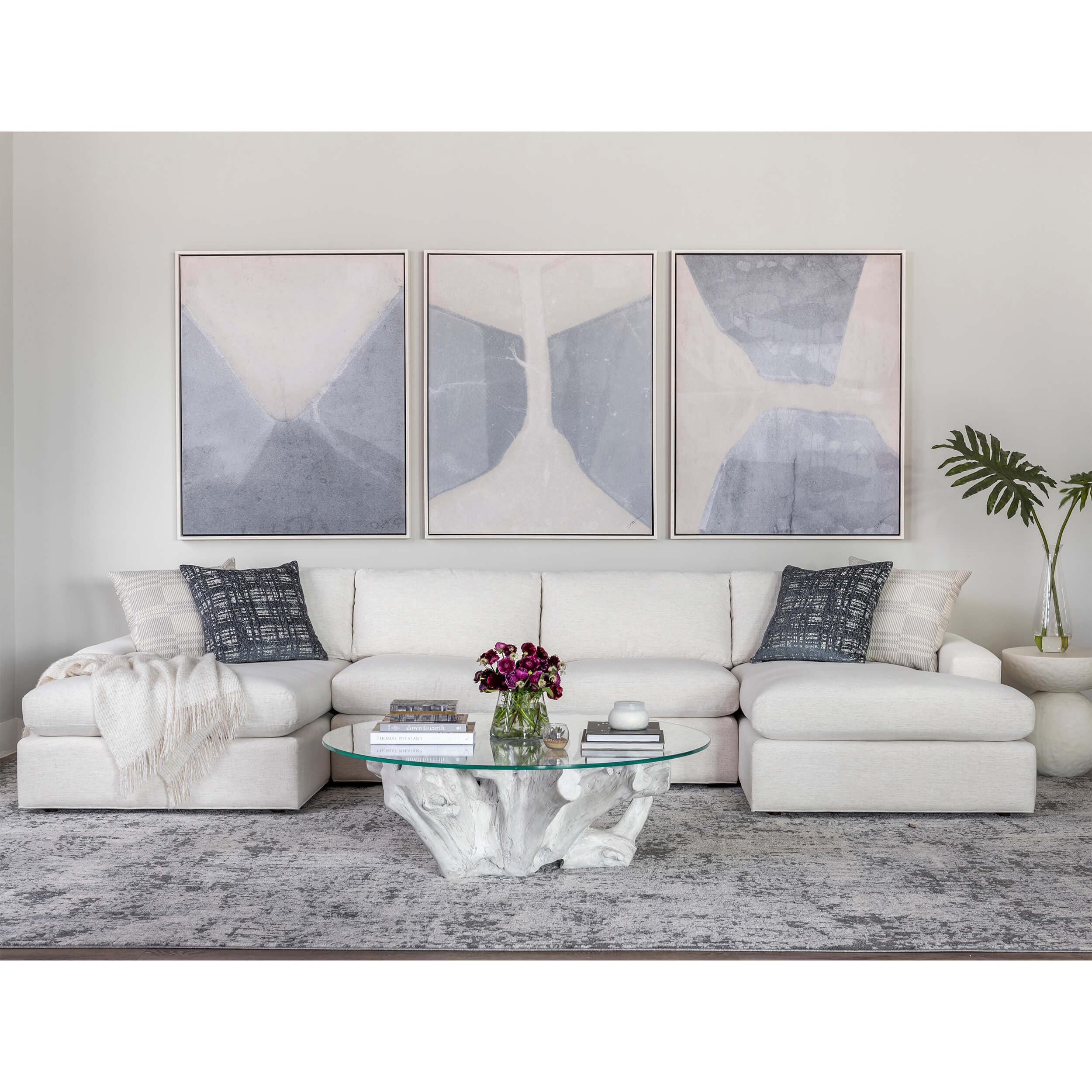 Halston Sectional, Nomad Snow - Image 6