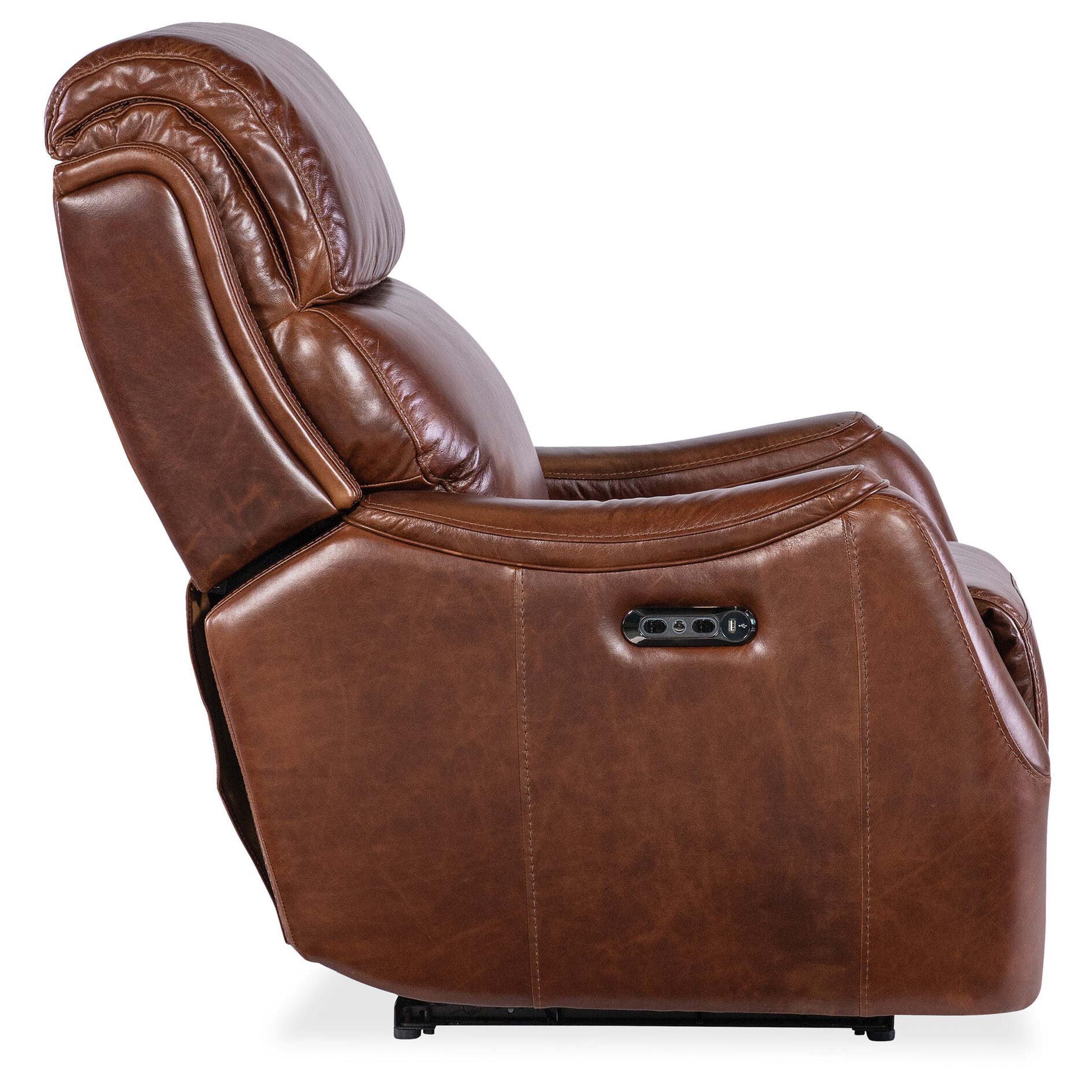 Harlan Leather Zero Gravity Power Recliner, Carrington Walnut - Image 3