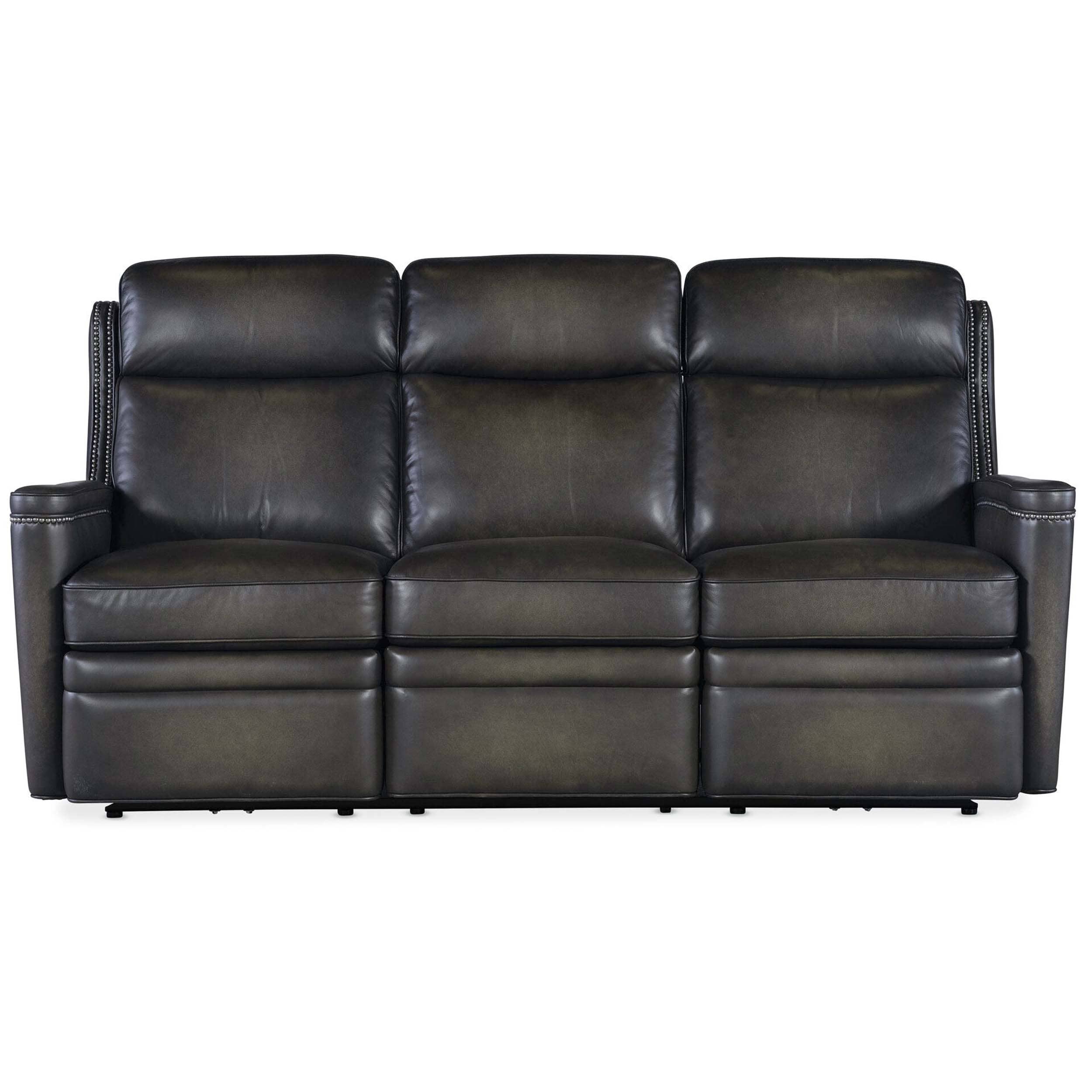 Hamilton Leather Power Sofa, Sarzana Castle - Image 2