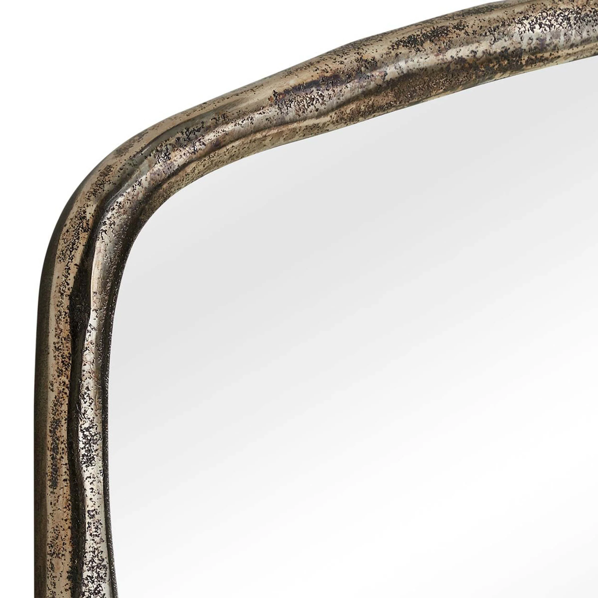 Hammered Arch Mirror, Antique Nickel - Image 3