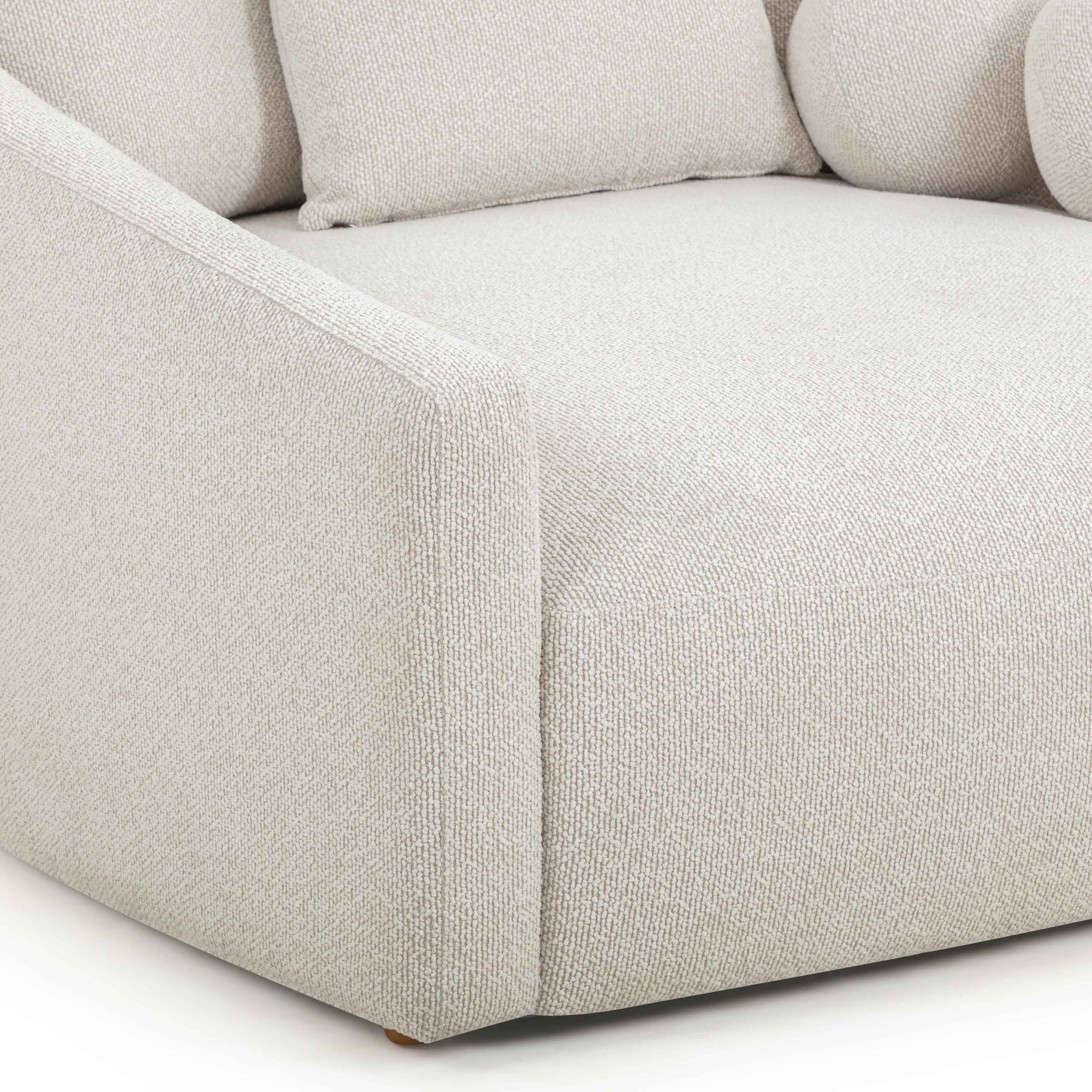 Hanim 54" Boucle Daybed, Cream - Image 5