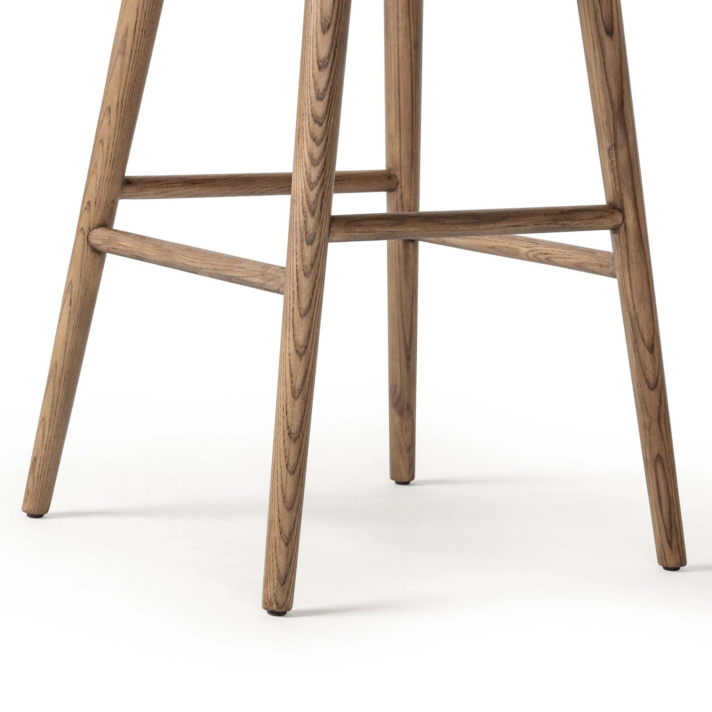 Hannah Leather Swivel Bar & Counter Stool, Sonoma Chestnut by Four Hands - Image 5