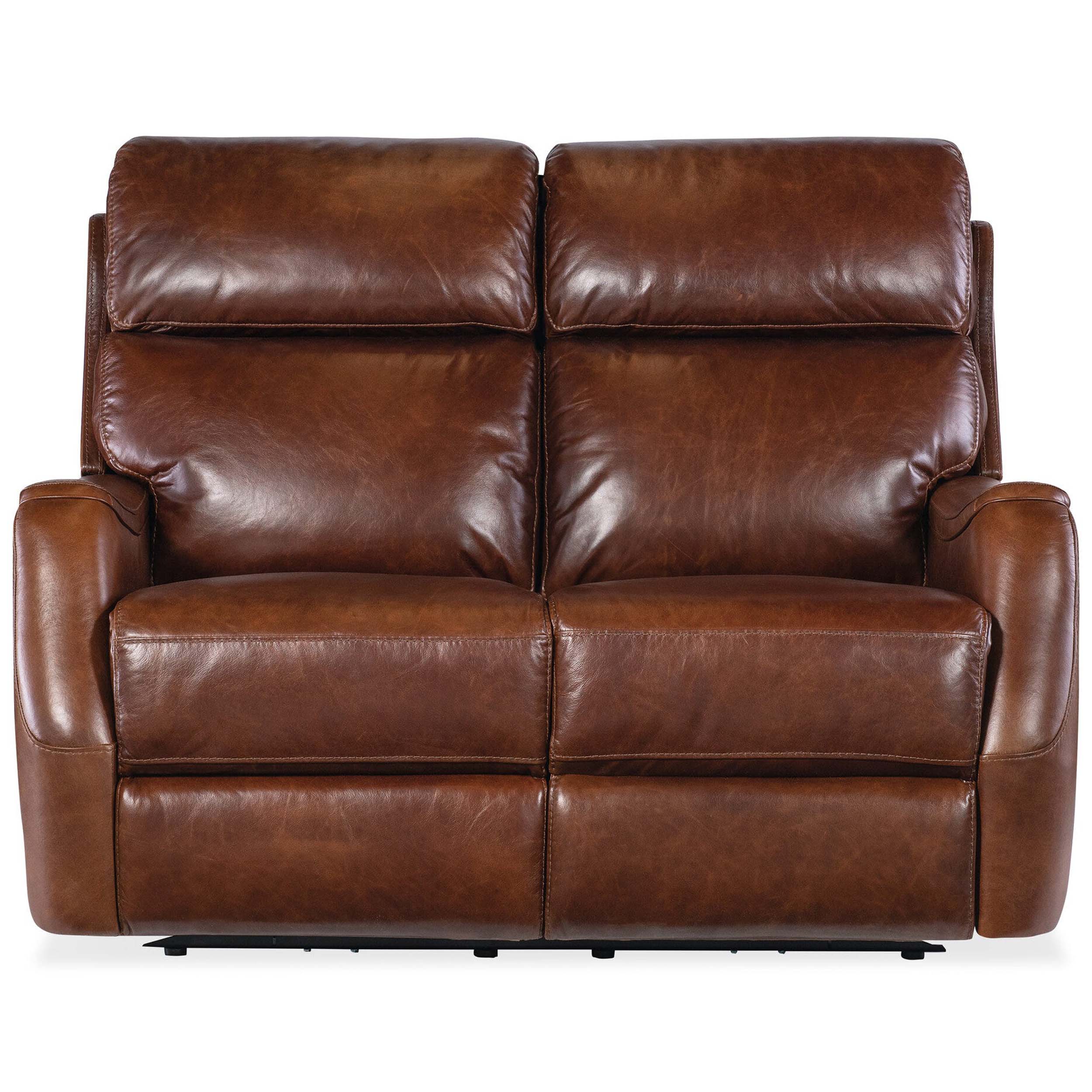 Harlan Leather Zero Gravity Power Loveseat, Carrington Walnut - Image 2