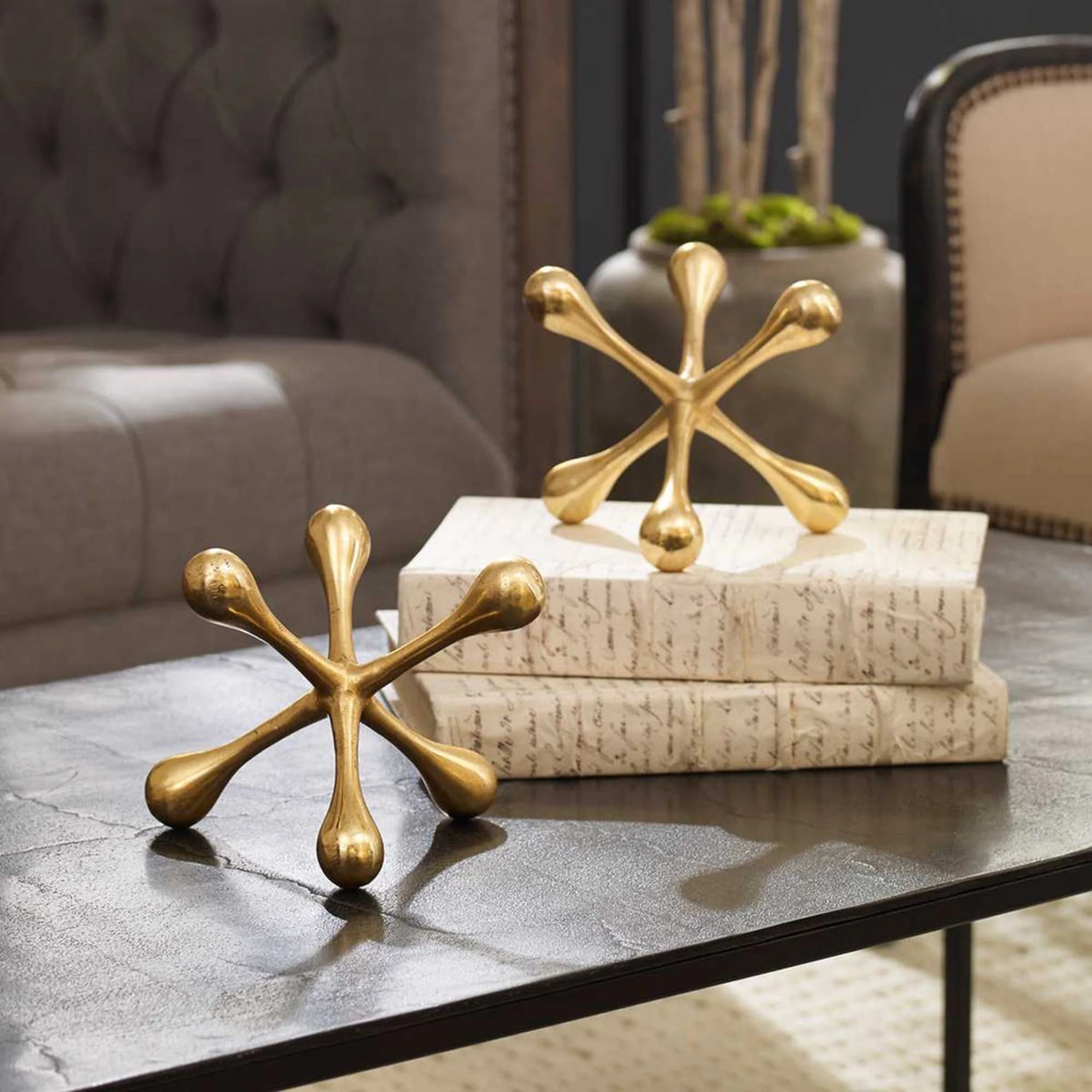 Harlan Objects, Brass, Set of 2 - Image 2