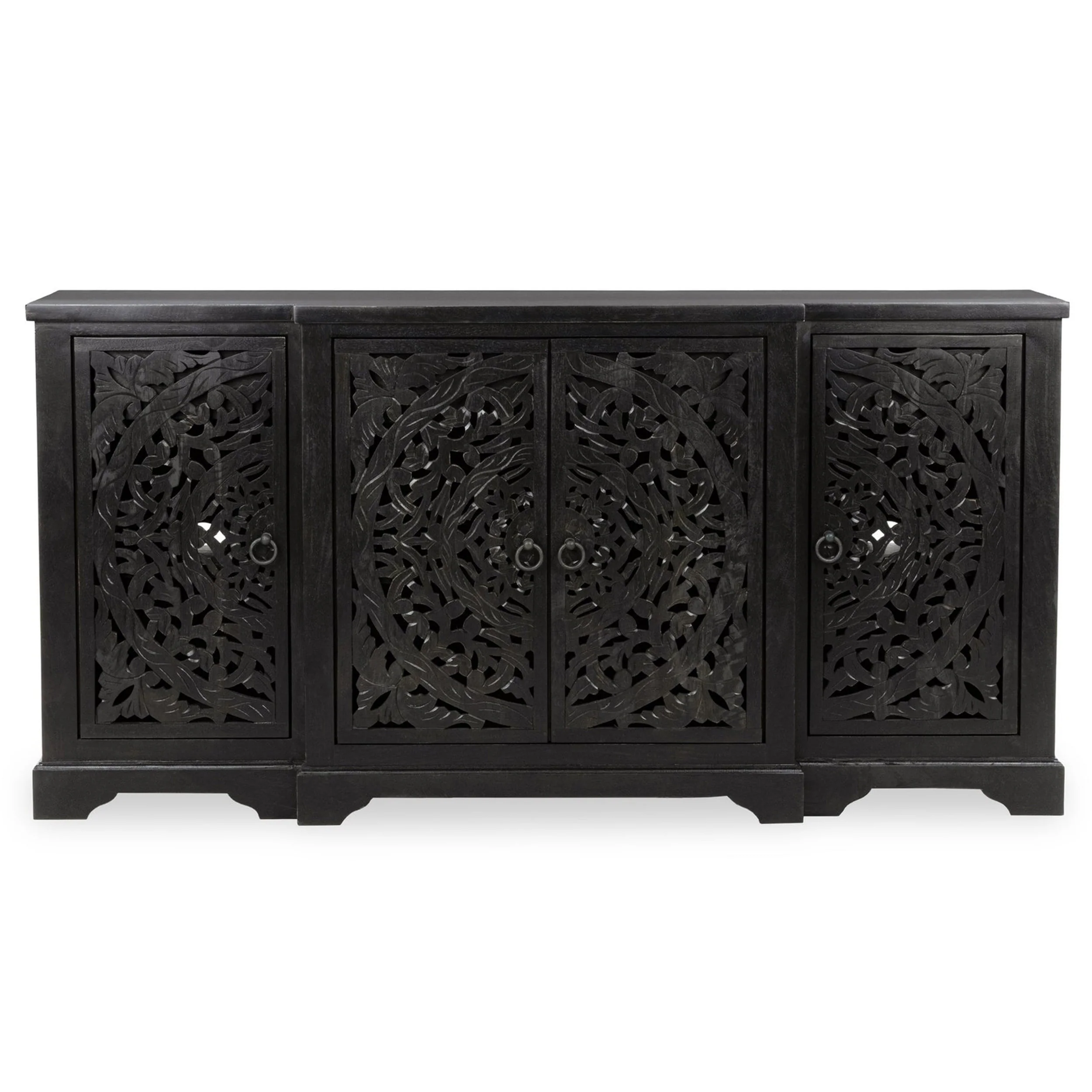 Harmony 4 Door Cabinet, Harvest Walnut - Image 2