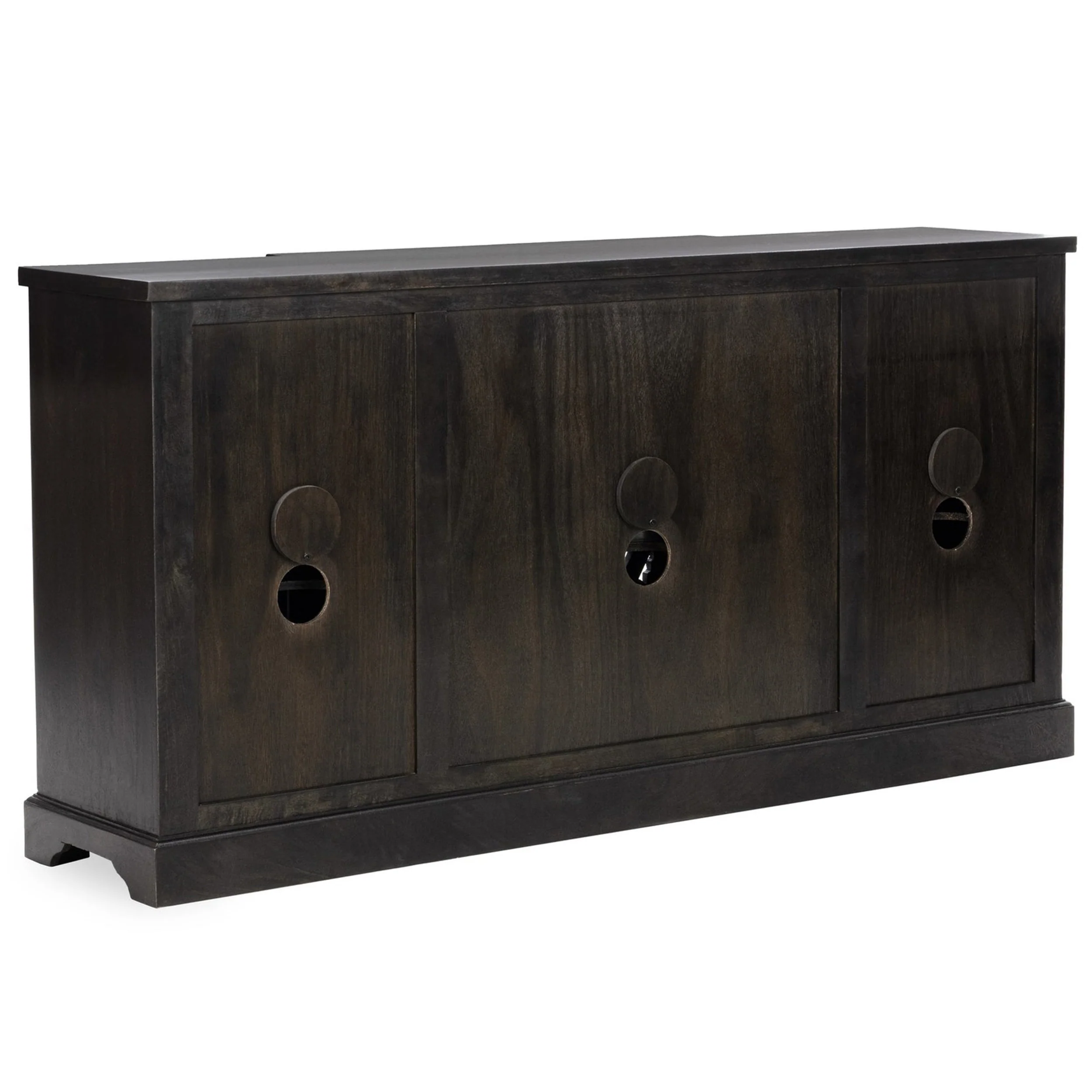 Harmony 4 Door Cabinet, Harvest Walnut - Image 4