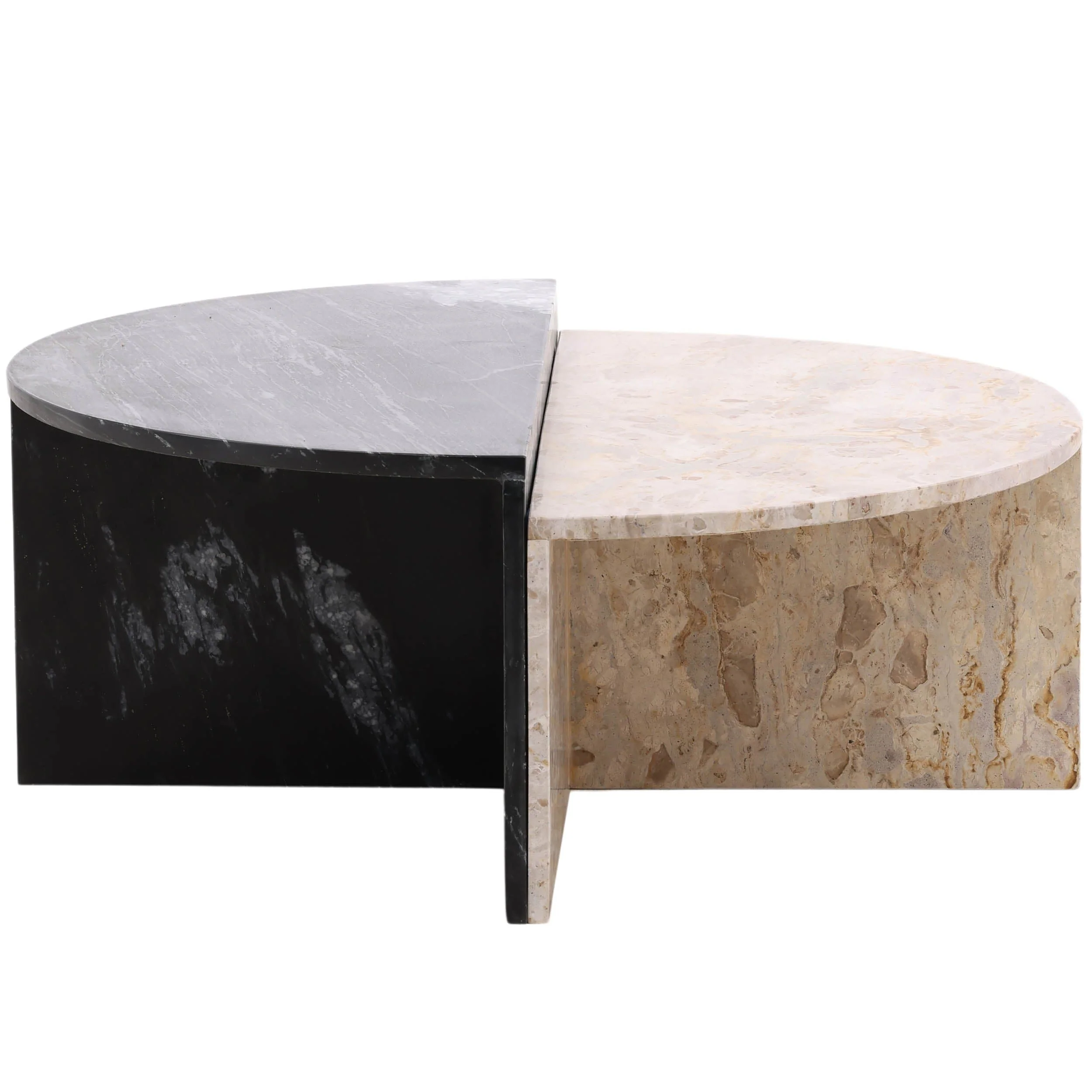 Harrington Coffee Table, Black/Cream, Set of 2 - Image 3