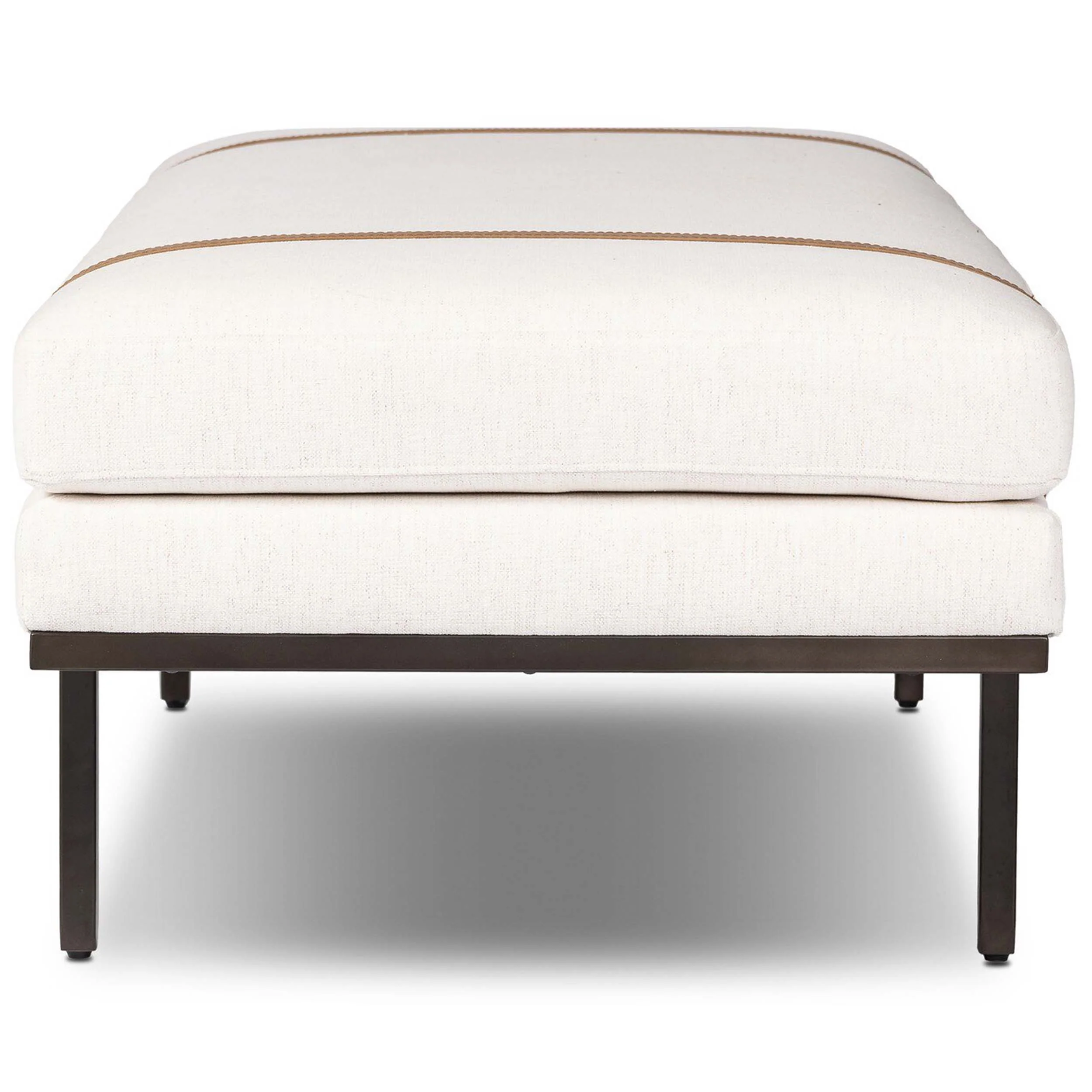 Harris Accent Bench, Nomad Snow by Four Hands - Image 3