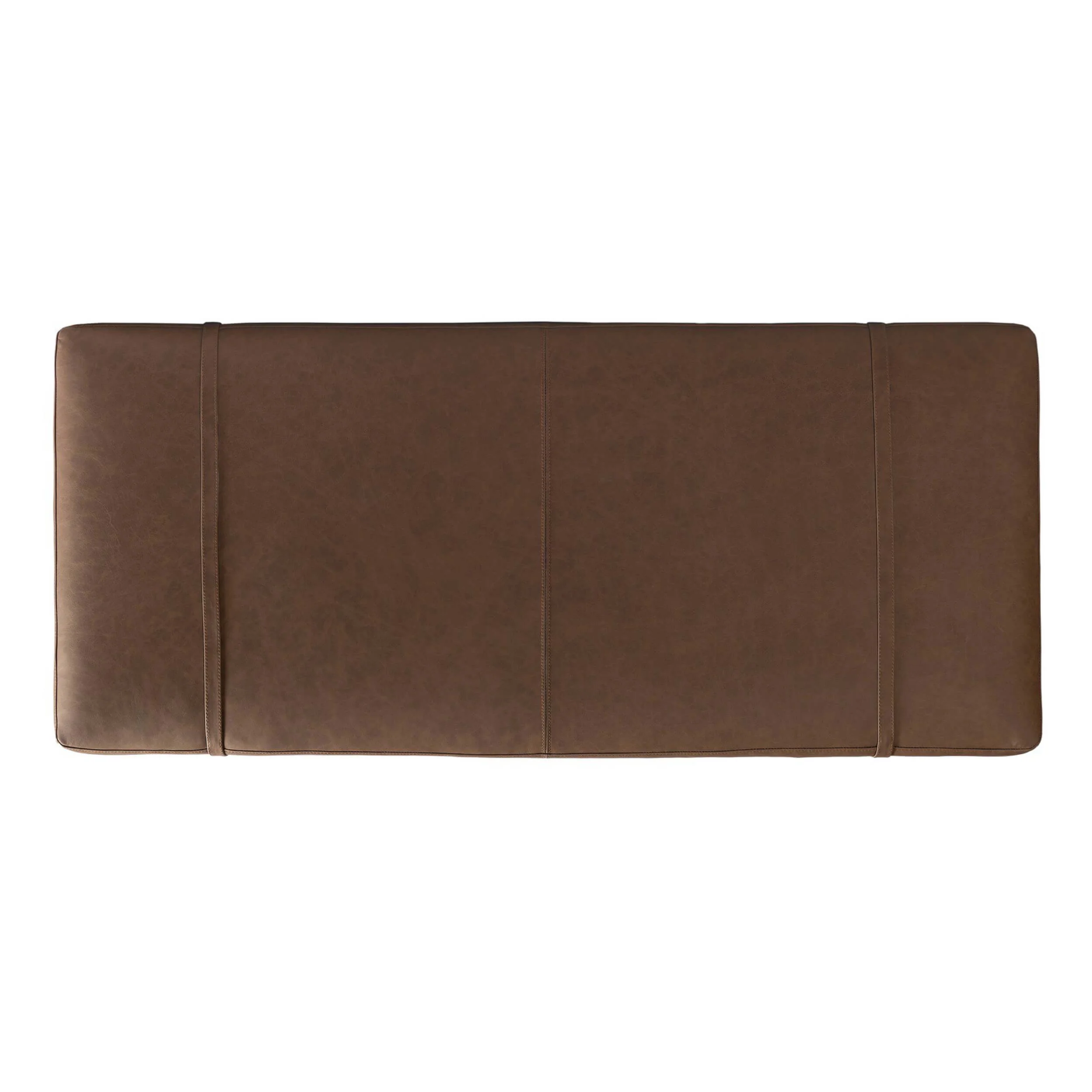 Harris Leather Accent Bench, Maestro Cigar by Four Hands - Image 4