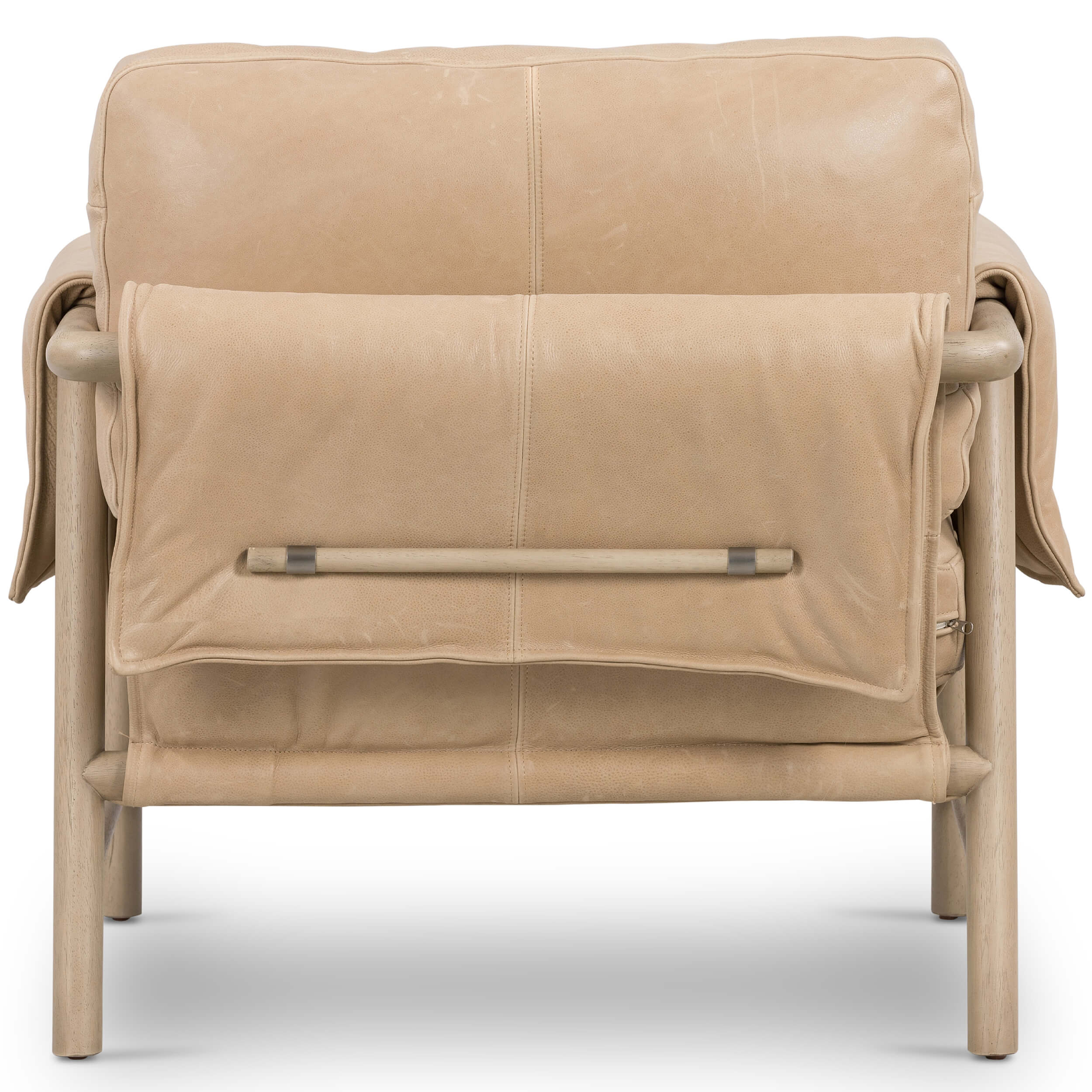 Harrison Leather Chair, Palermo Nude by Four Hands - Image 4