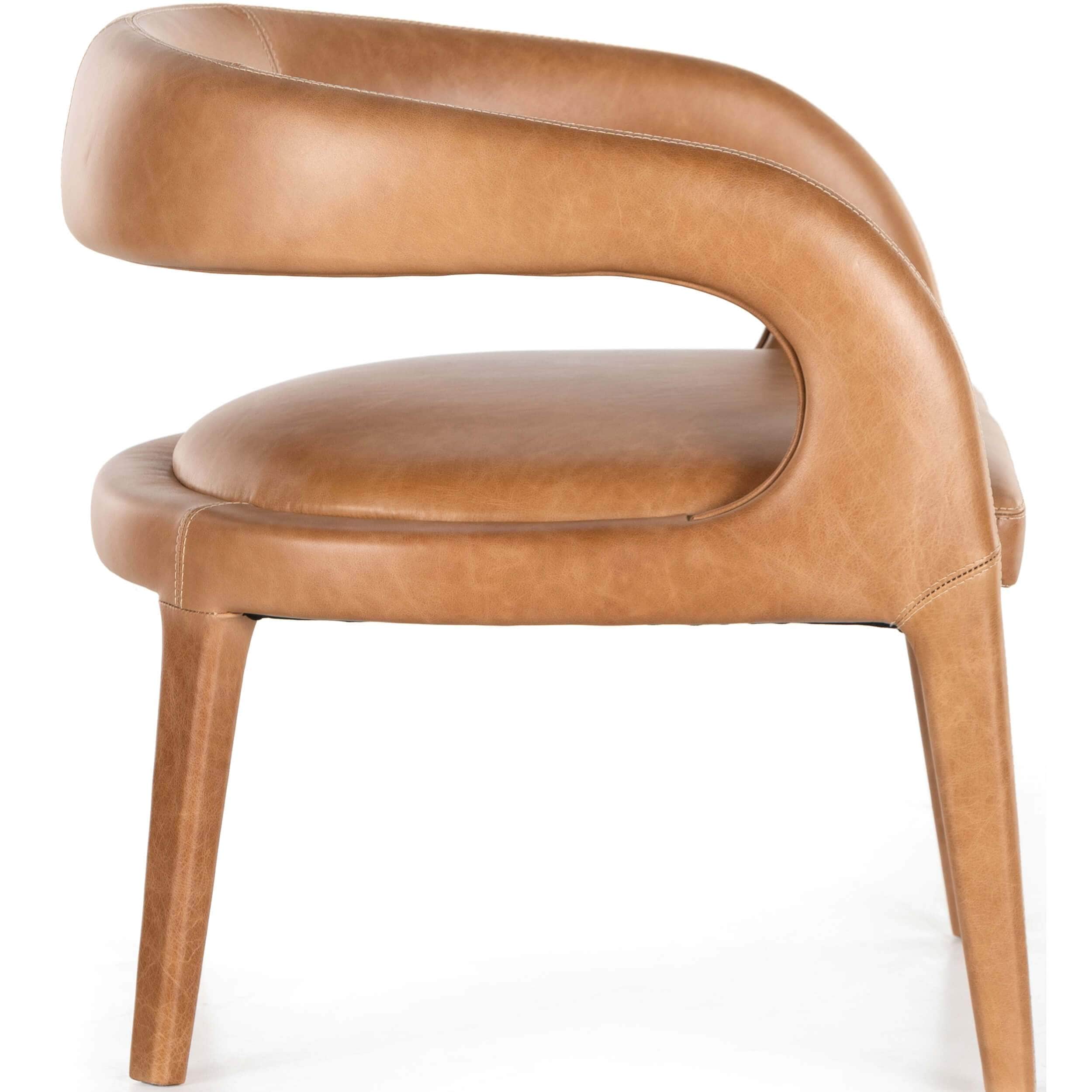 Hawkins Leather Chair, Sonoma Butterscotch, Set of 2 by Four Hands - Image 2
