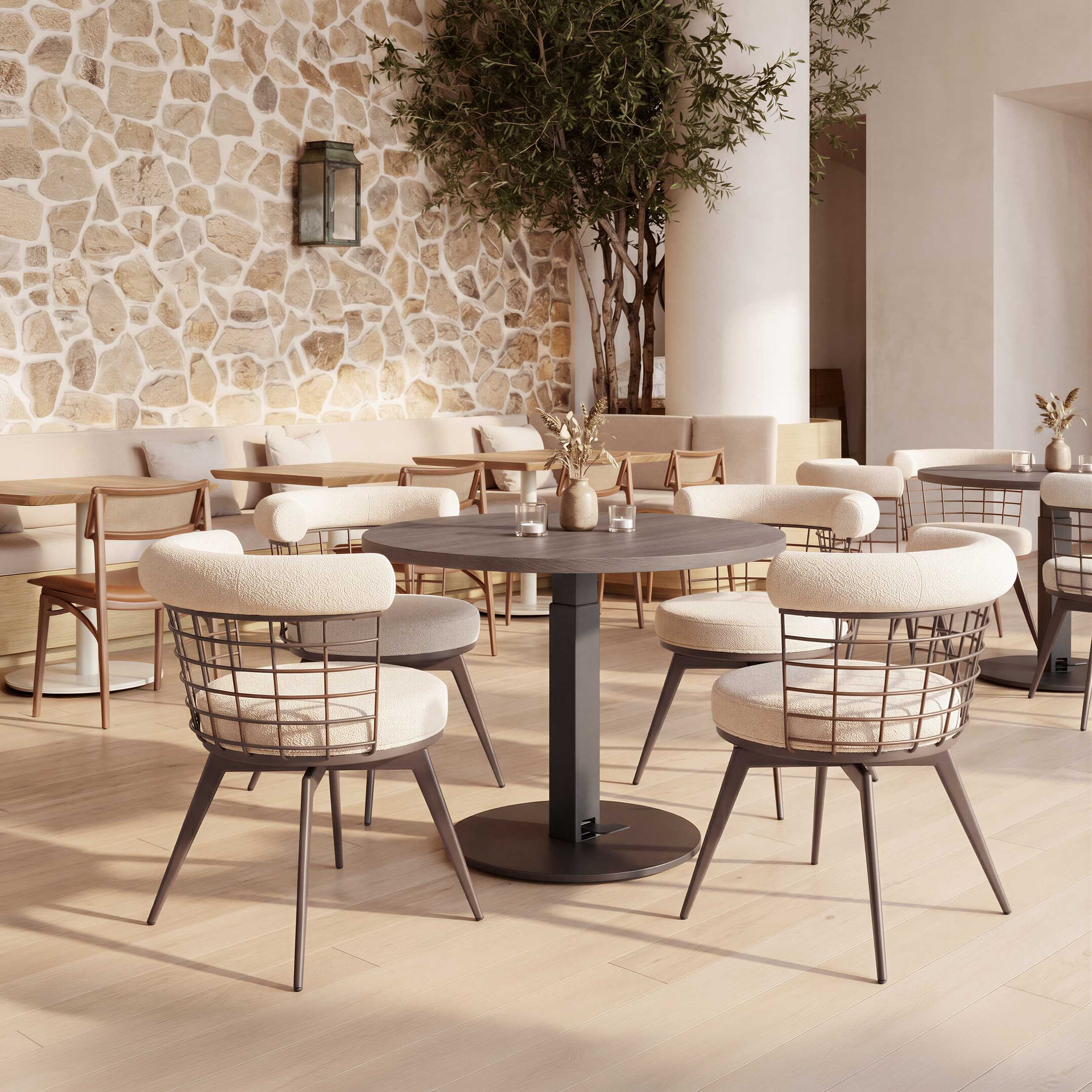 Hawley Adjustable Dining Table, Walnut - Image 8