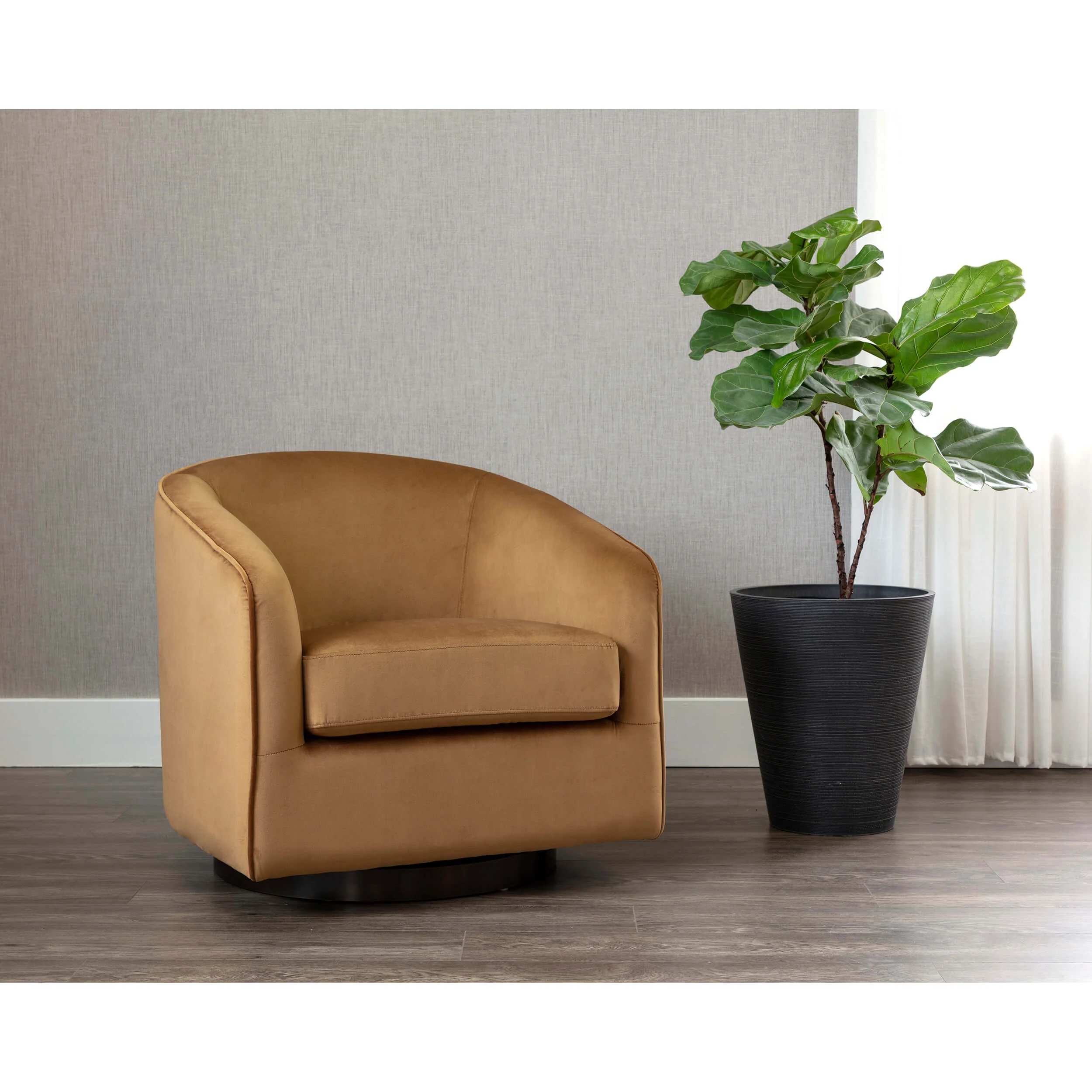 Hazel Swivel Chair, Gold Sky - Image 4